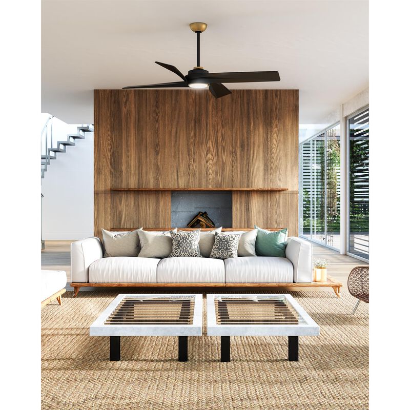 Horizon 56 Inch Ceiling Fan with Light Kit by Kuzco