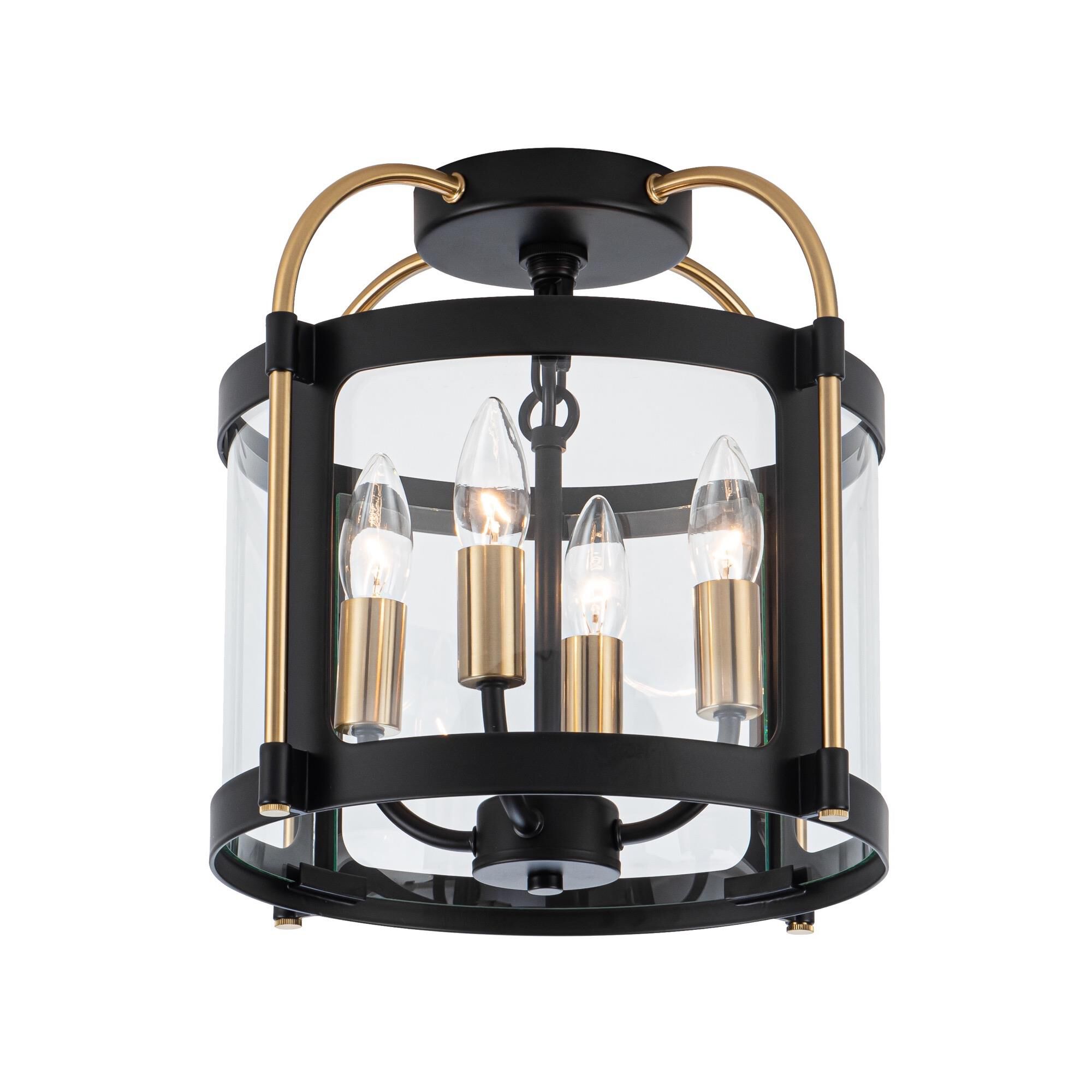 Kevin Kraemer Bonita 13 Inch Semi Flush Mount,