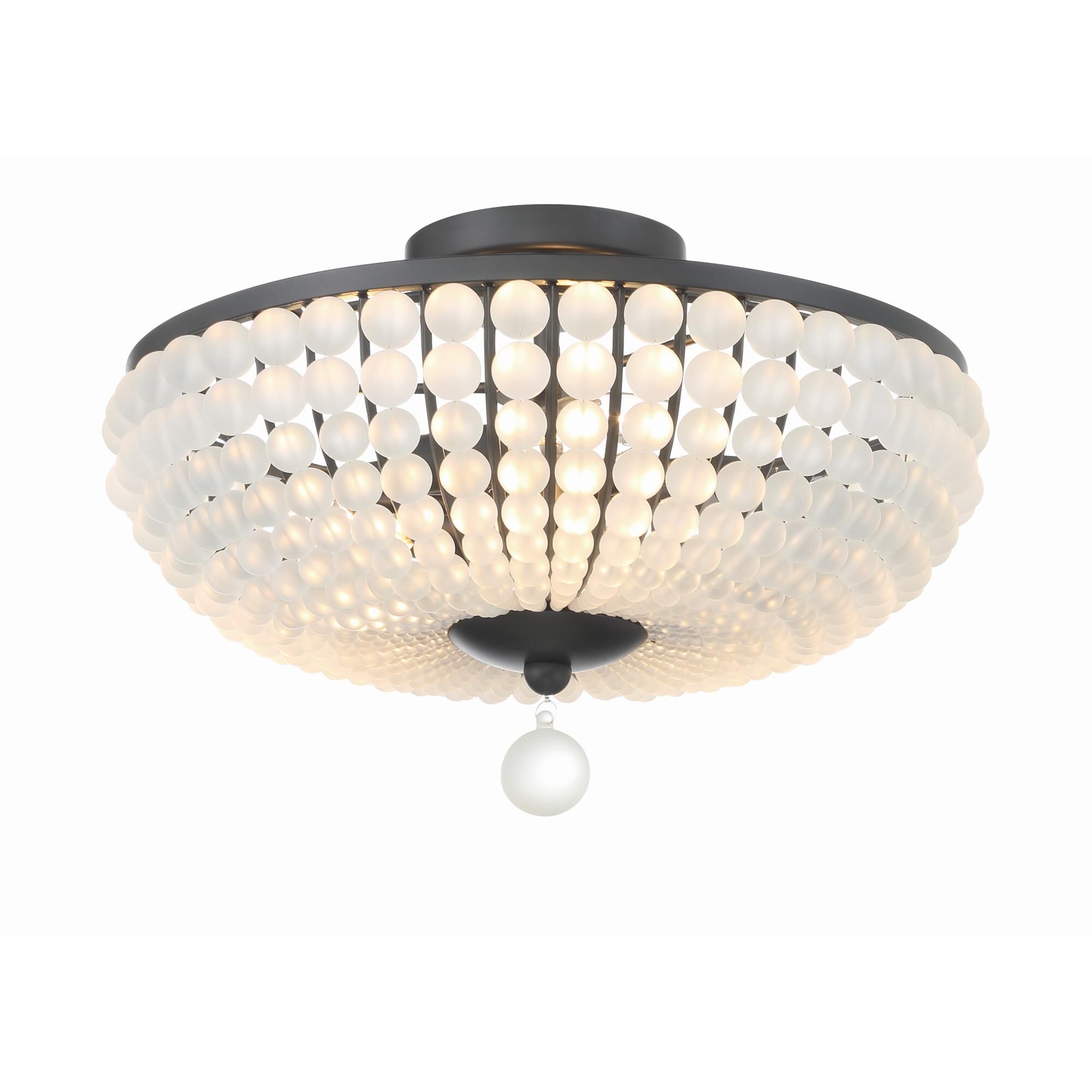 Bella 15 Inch 3 Light Semi Flush Mount by Crystorama