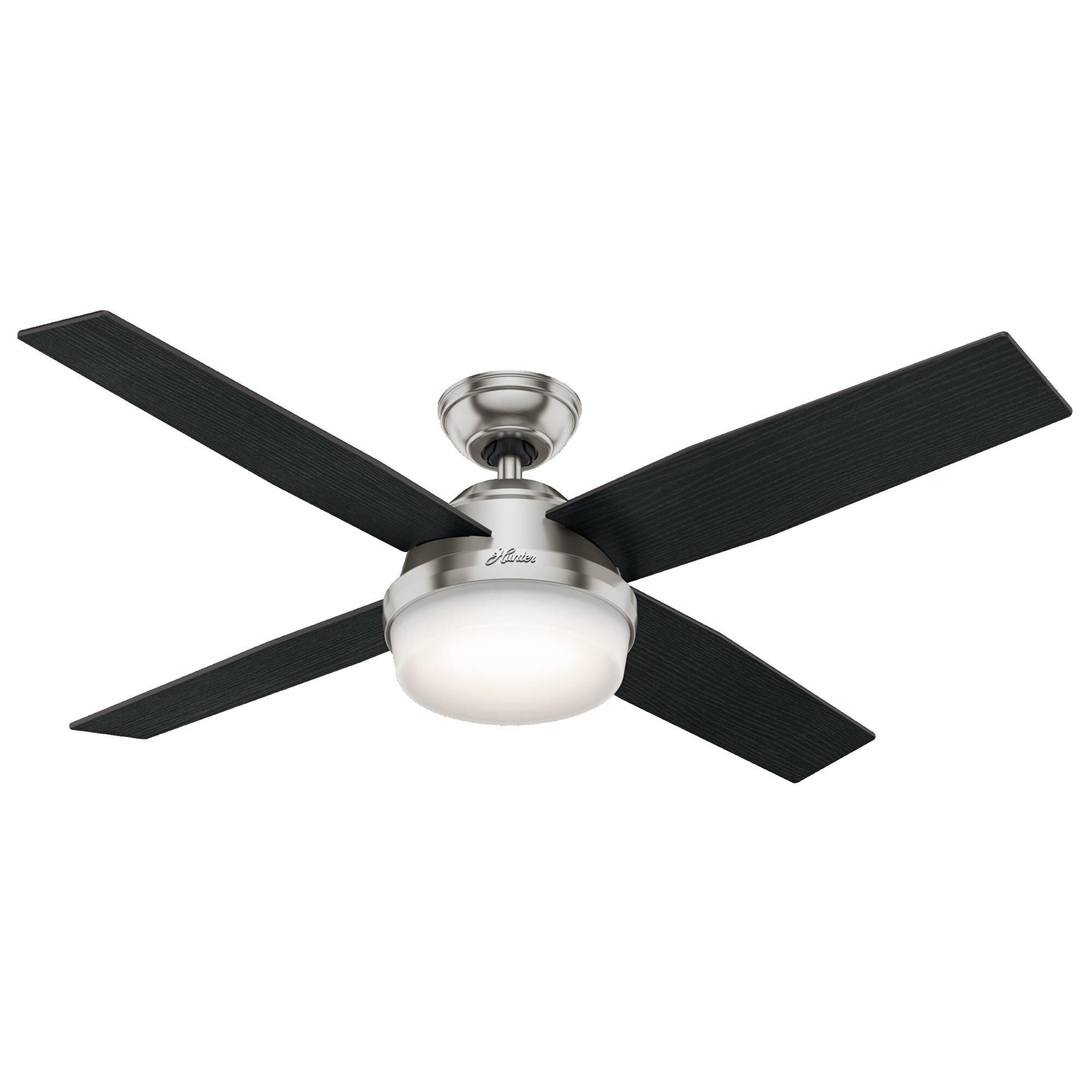 Dempsey 52 Inch Ceiling Fan with Light Kit by Hunter Fan