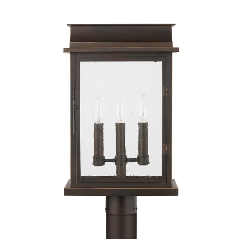 Bolton 19 Inch Tall 3 Light Outdoor Post Lamp by Capital Lighting Fixture Company