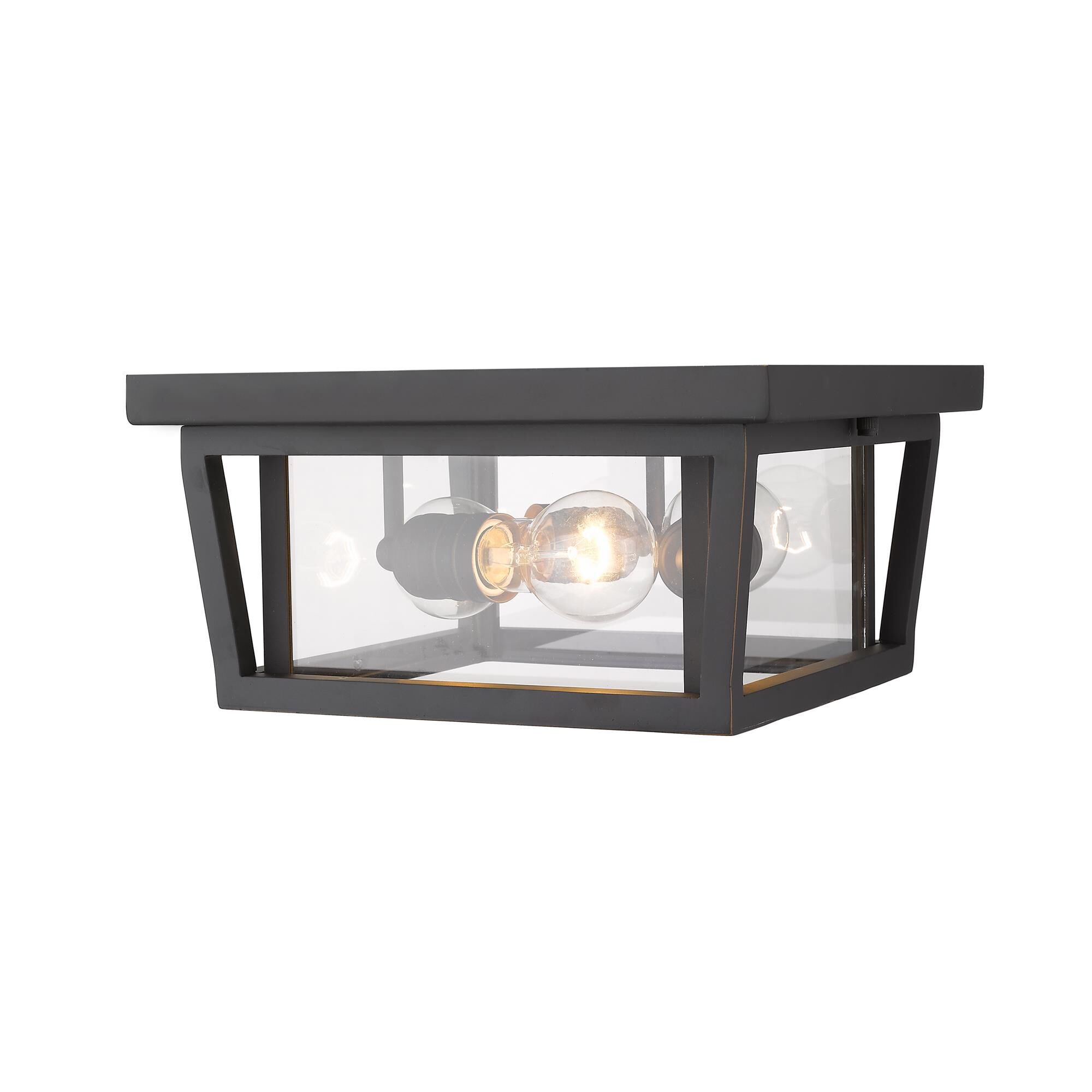 Seoul 12 Inch 3 Light Outdoor Flush Mount by Z-Lite