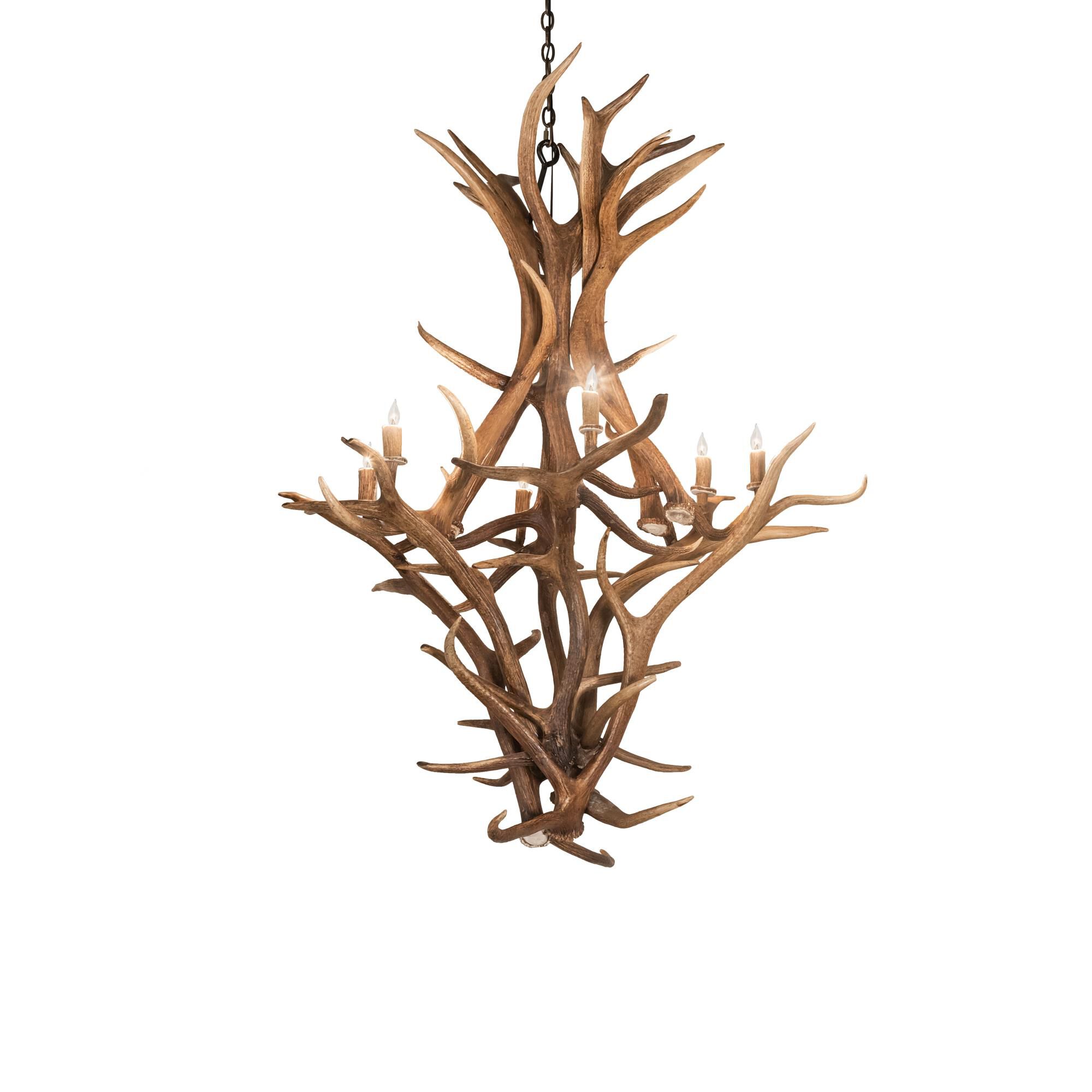 Antlers 48 Inch 3 Light Chandelier by Meyda Lighting