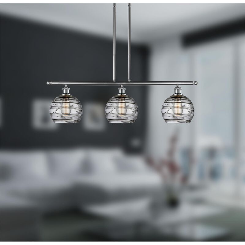 Bruno Marashlian Athens Deco Swirl 48 Inch Linear Suspension Light by Innovations Lighting