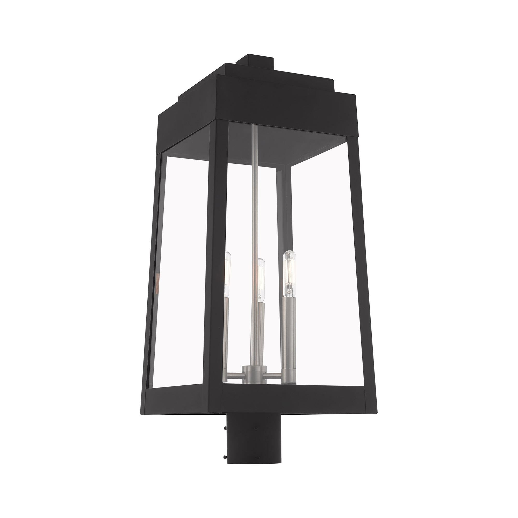 Oslo 24 Inch Tall 3 Light Outdoor Post Lamp by Livex Lighting