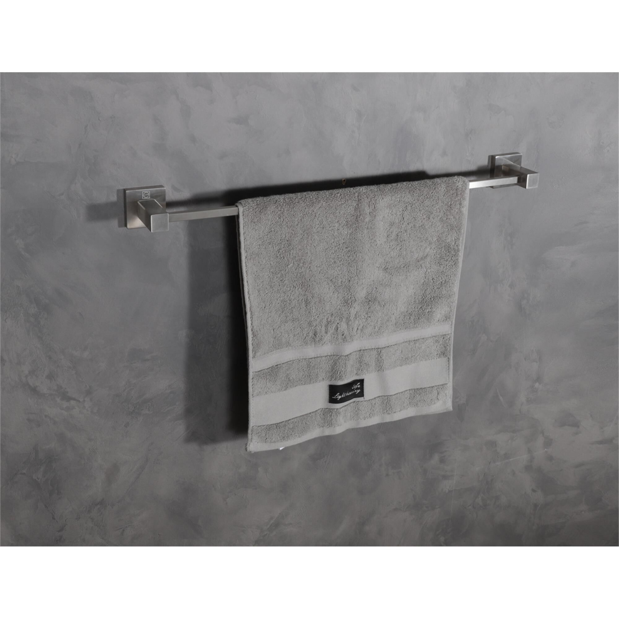 Isla 3 Piece Towel Bar Set with Square Hangar by Elegant Decor