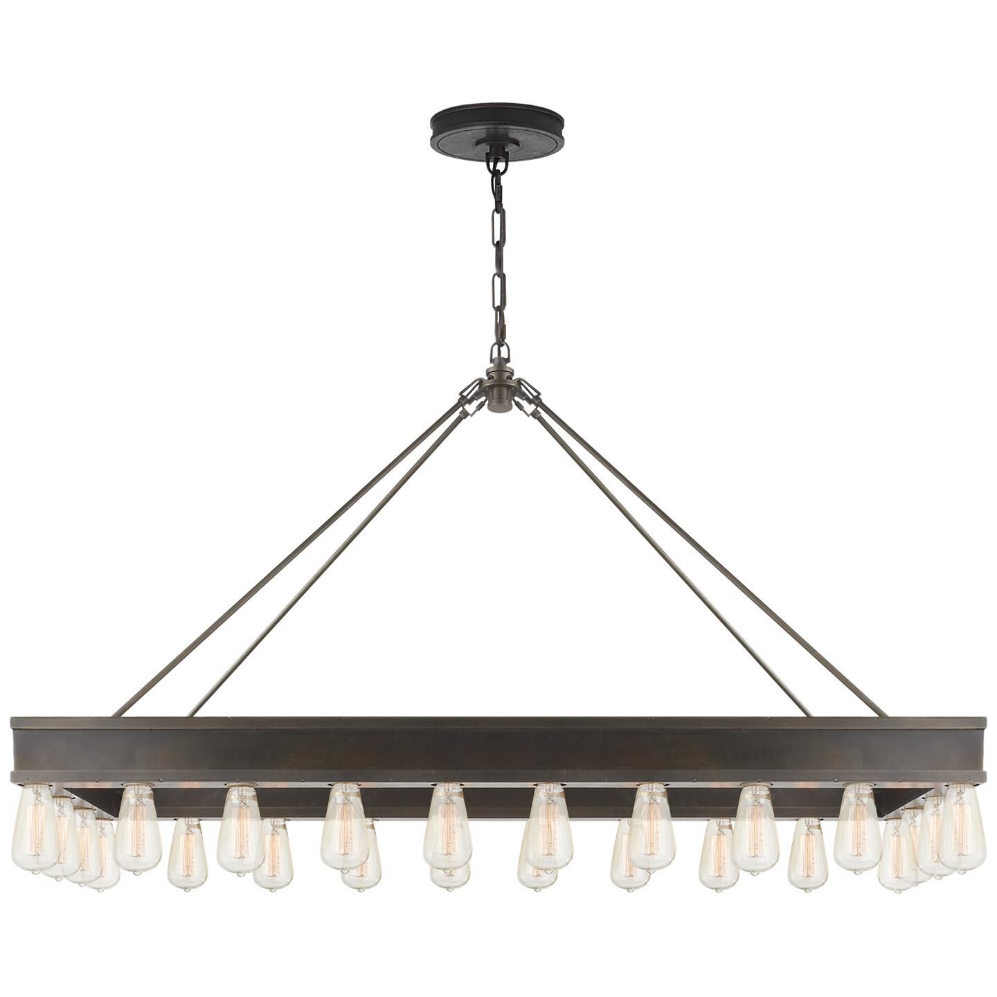 Ralph Lauren Roark 45 Inch 24 Light Linear Suspension Light by Ralph Lauren