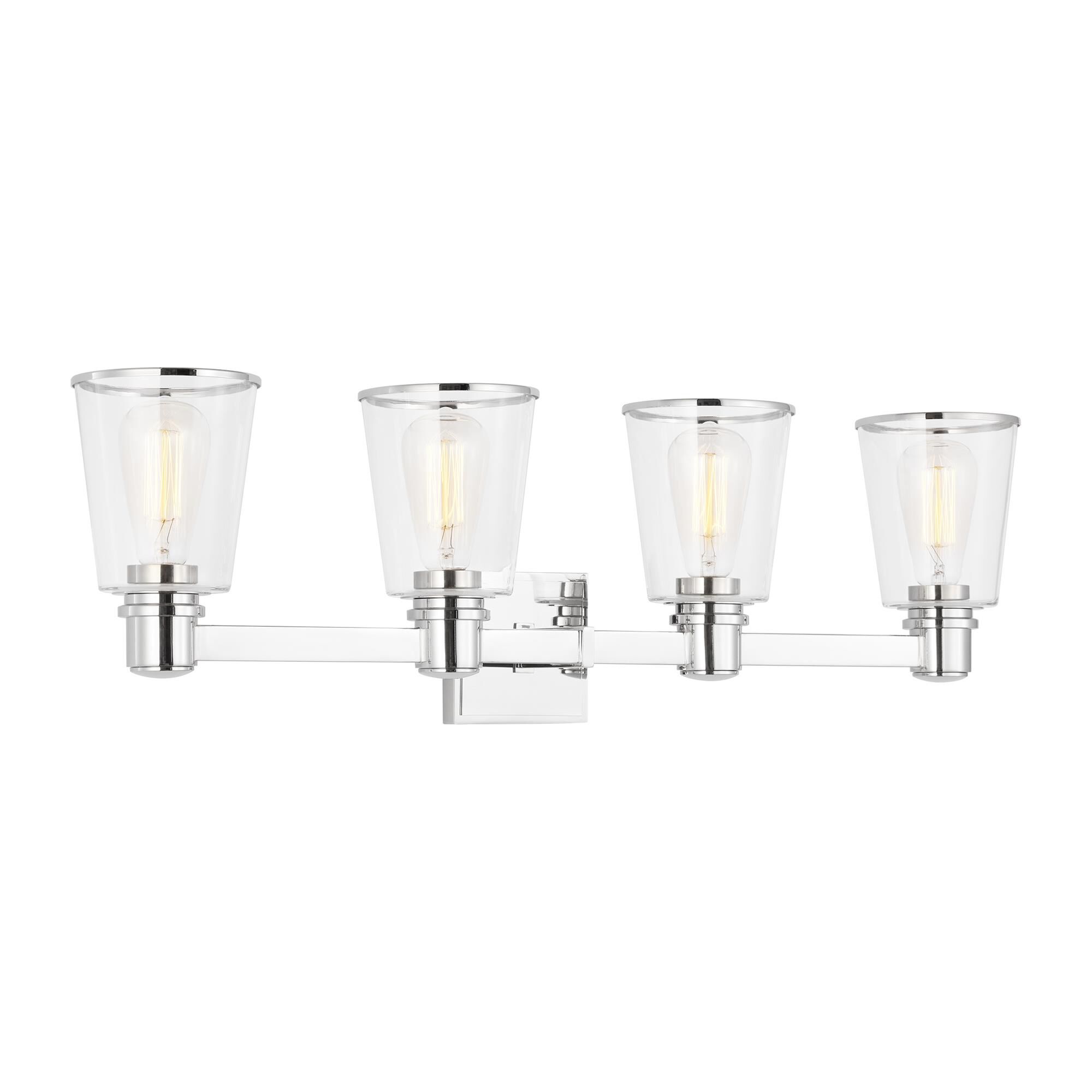 Chapman & Myers Alessa 31 Inch 4 Light Bath Vanity Light,