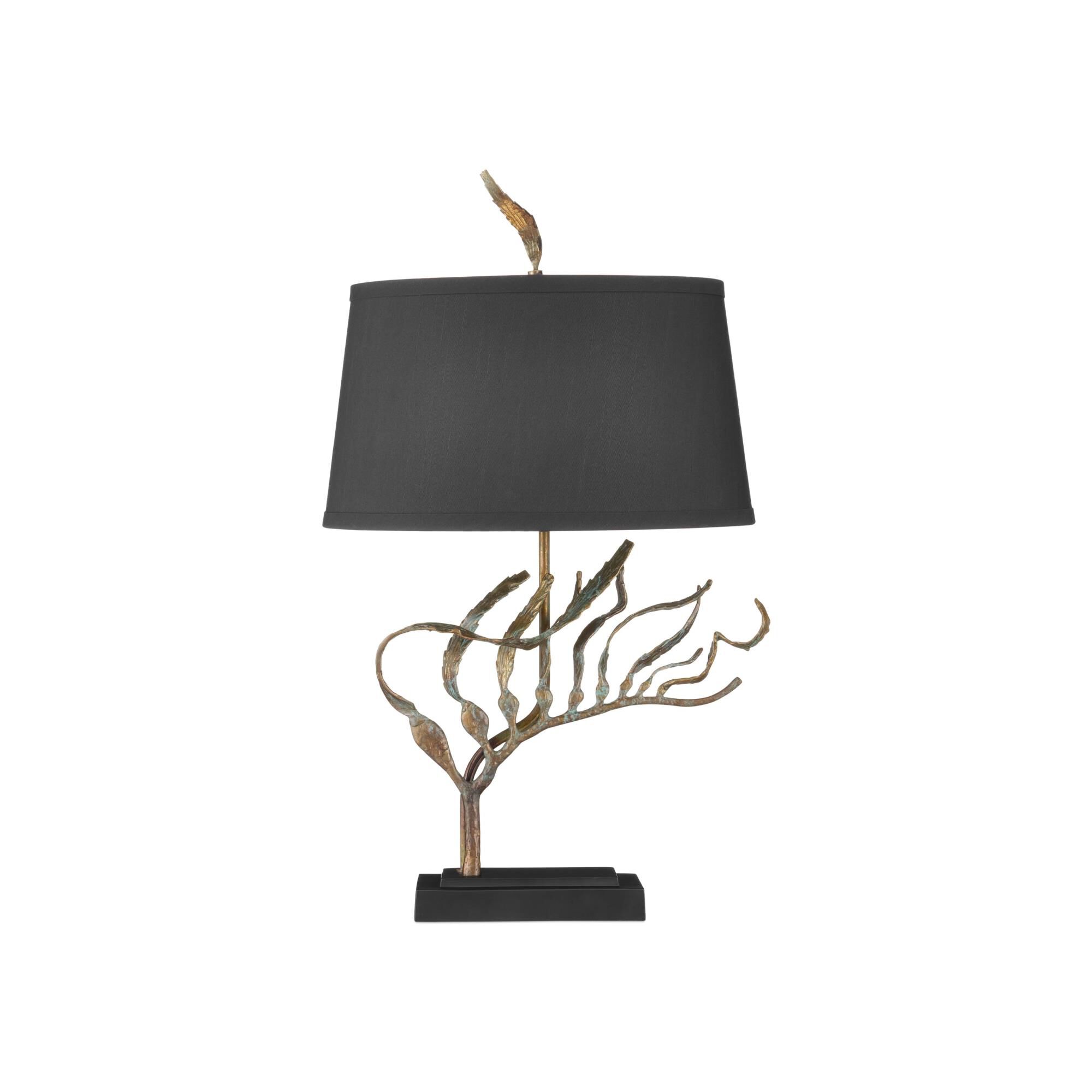 Shown in Verdigris and Black finish and Black Polyester shade