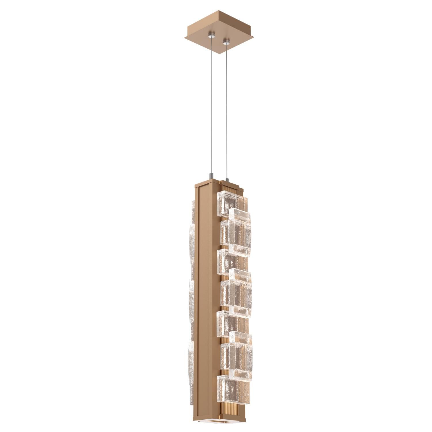 Shown in Novel Brass finish and Rough Seedy glass and None accent