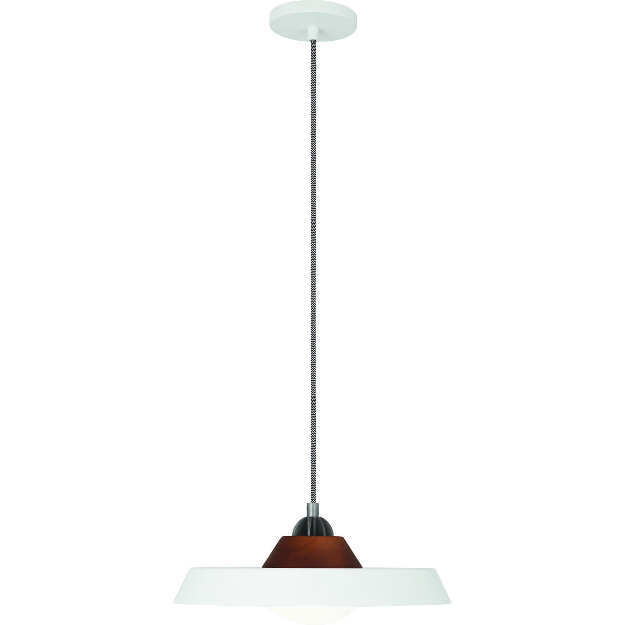 Shown in White Powdercoated finish