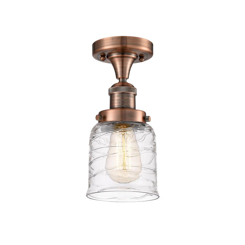 Bruno Marashlian Small Bell 5 Inch 1 Light Semi Flush Mount by Innovations Lighting