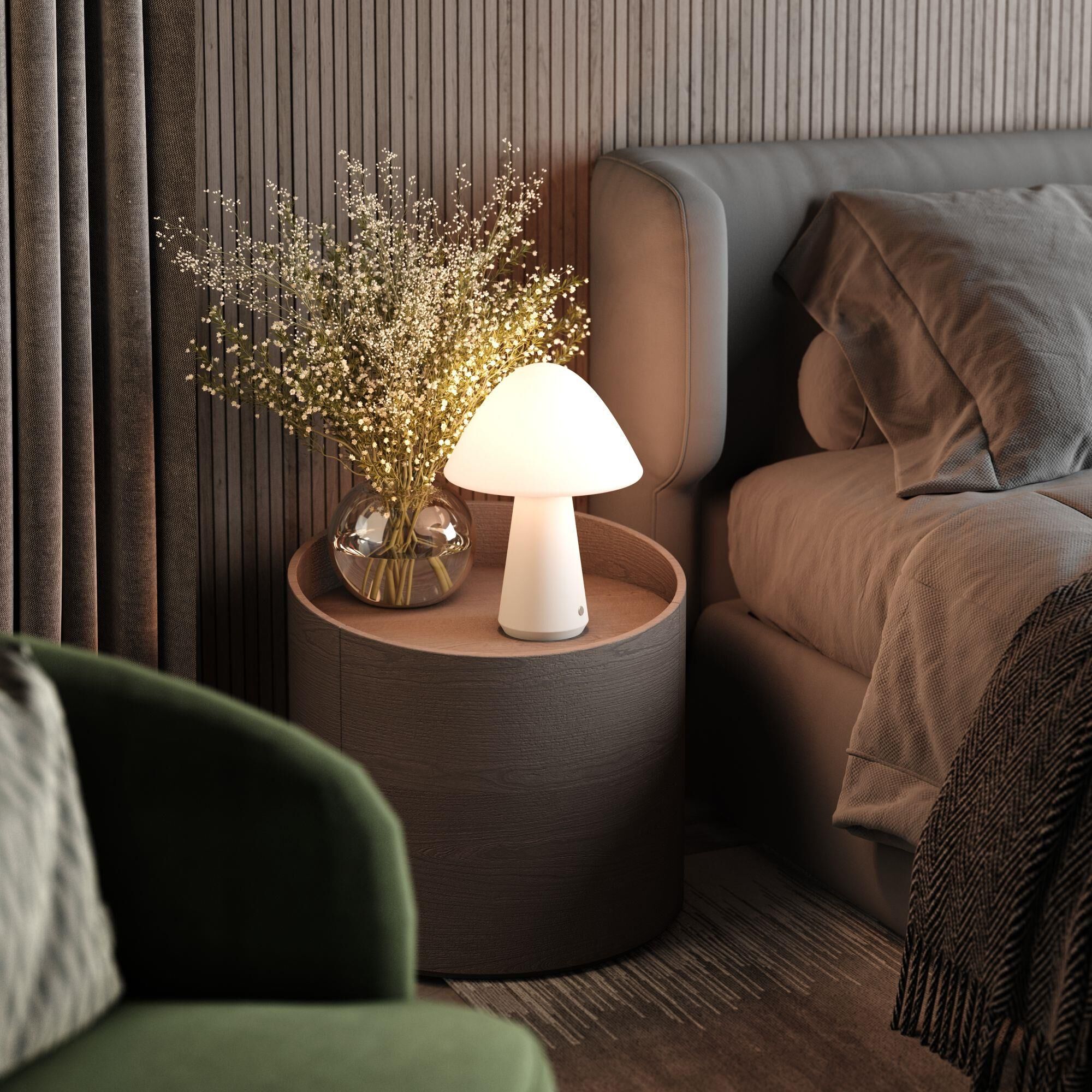 Kibun Mushroom 16 Inch Table Lamp by Bulbrite