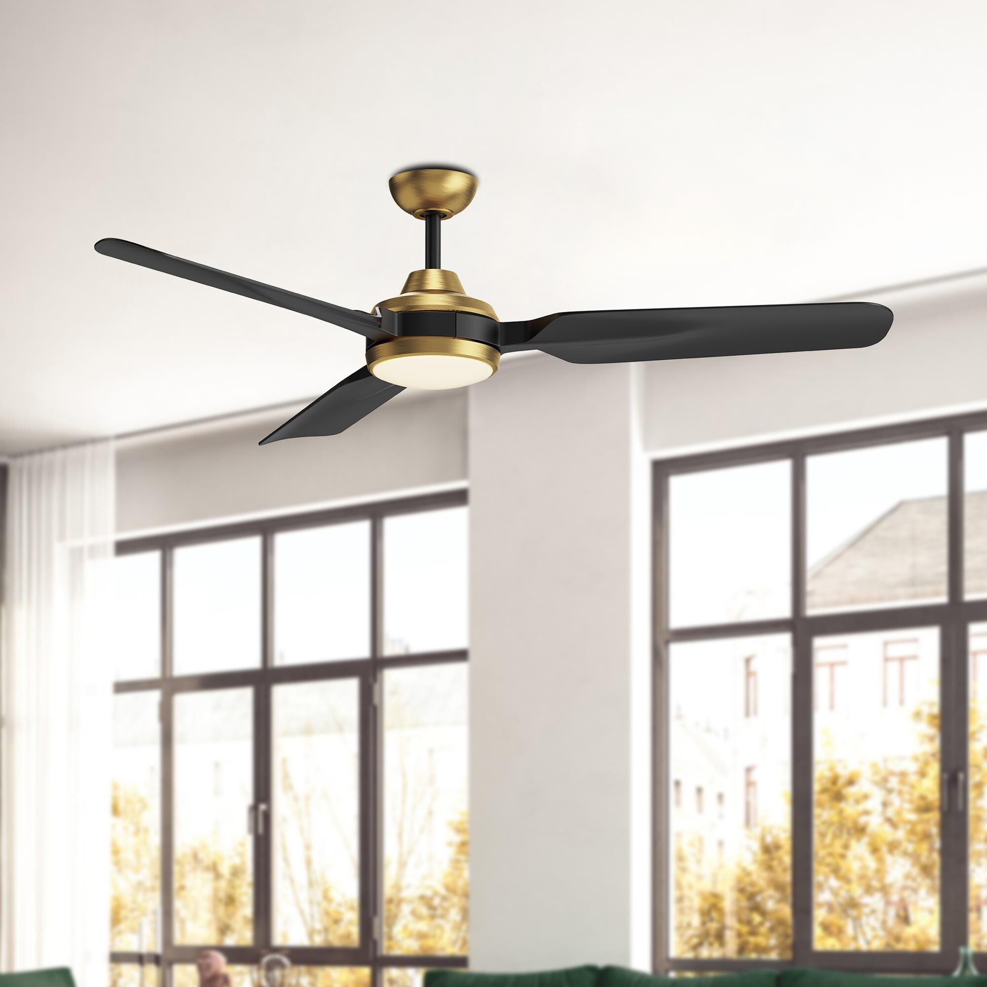 Shown in Brushed Gold finish and Polycarbonate Cover glass