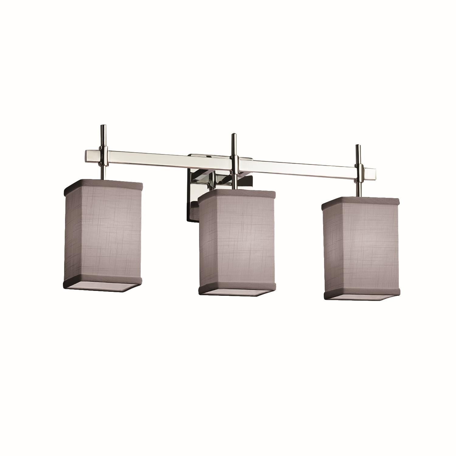 Textile 22 Inch 3 Light Bath Vanity Light by Justice Design Group