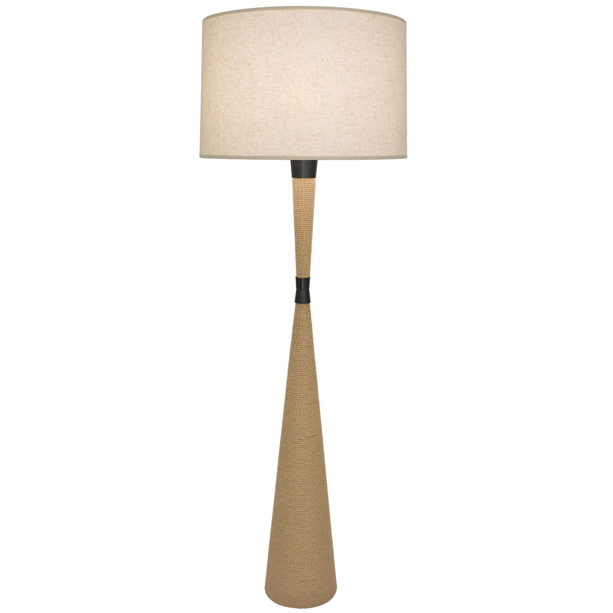Shown in Natural Rope finish and Cream shade and Deep Patina Bronze accent