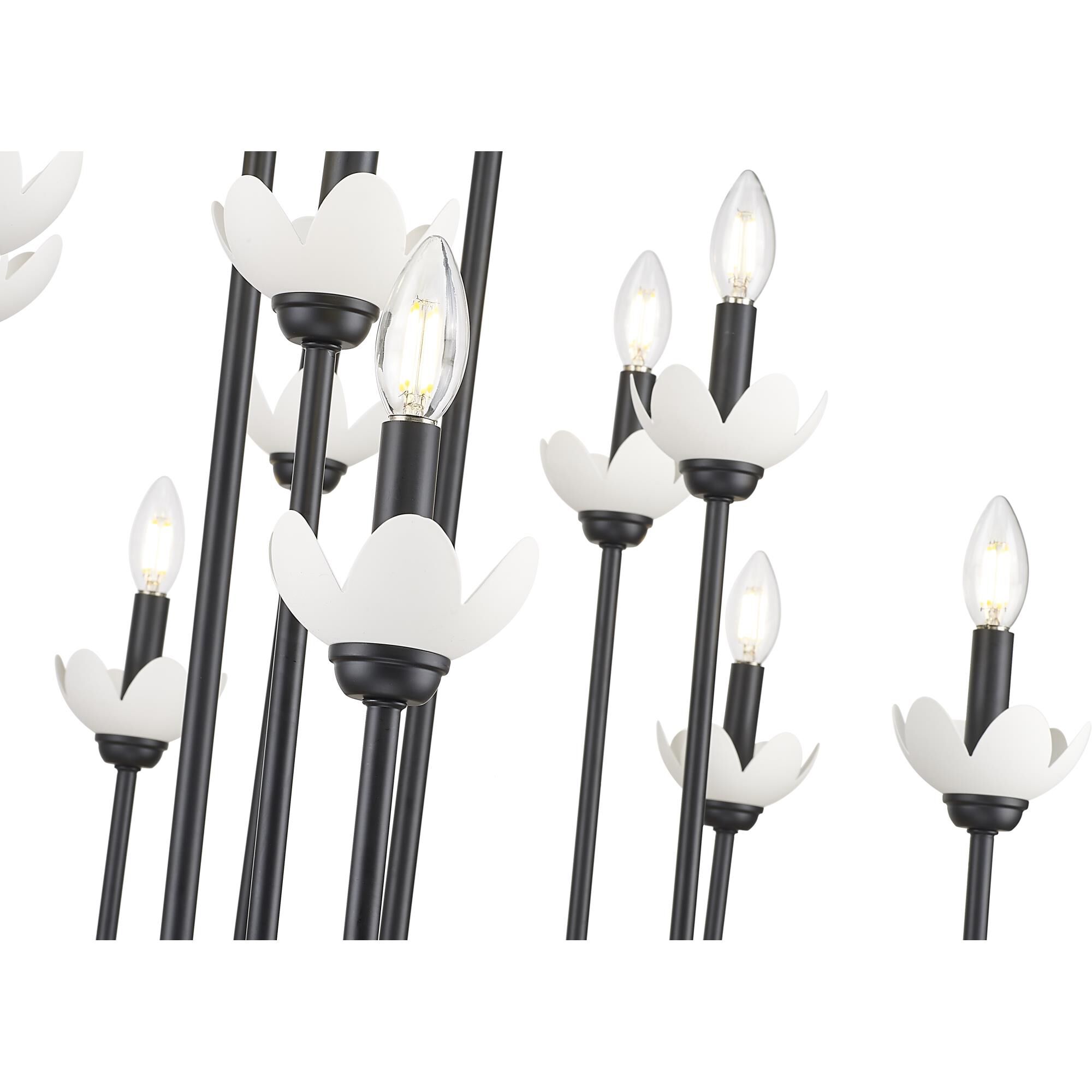 Shown in Matte Black finish and Clear Ribbed glass and Clear Ribbed shade