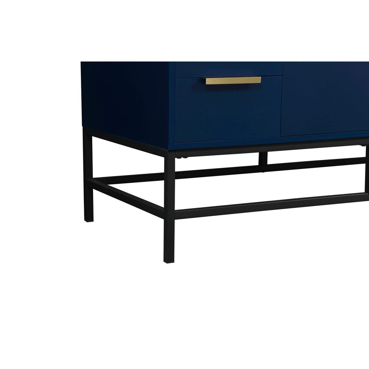 Shown in Blue finish and With Backsplash accent