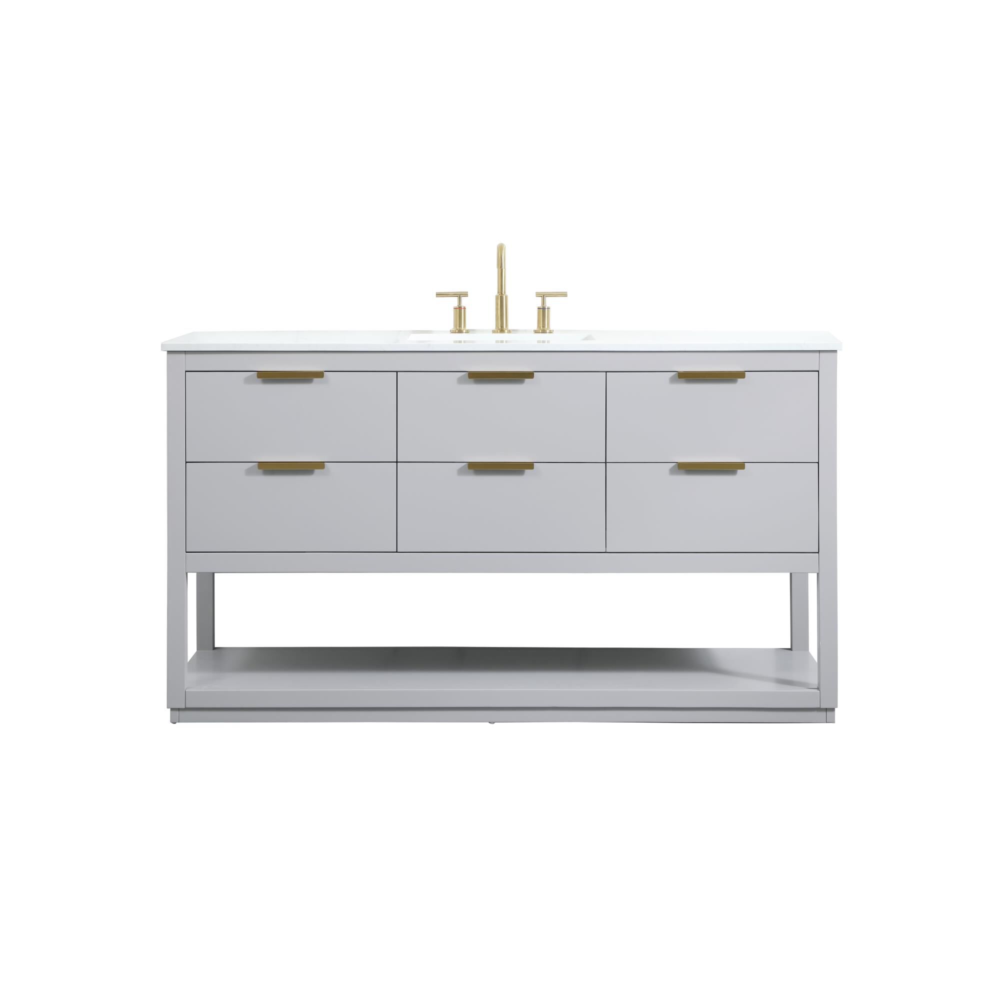 Larkin 60 Inch Bath Vanity by Elegant Decor