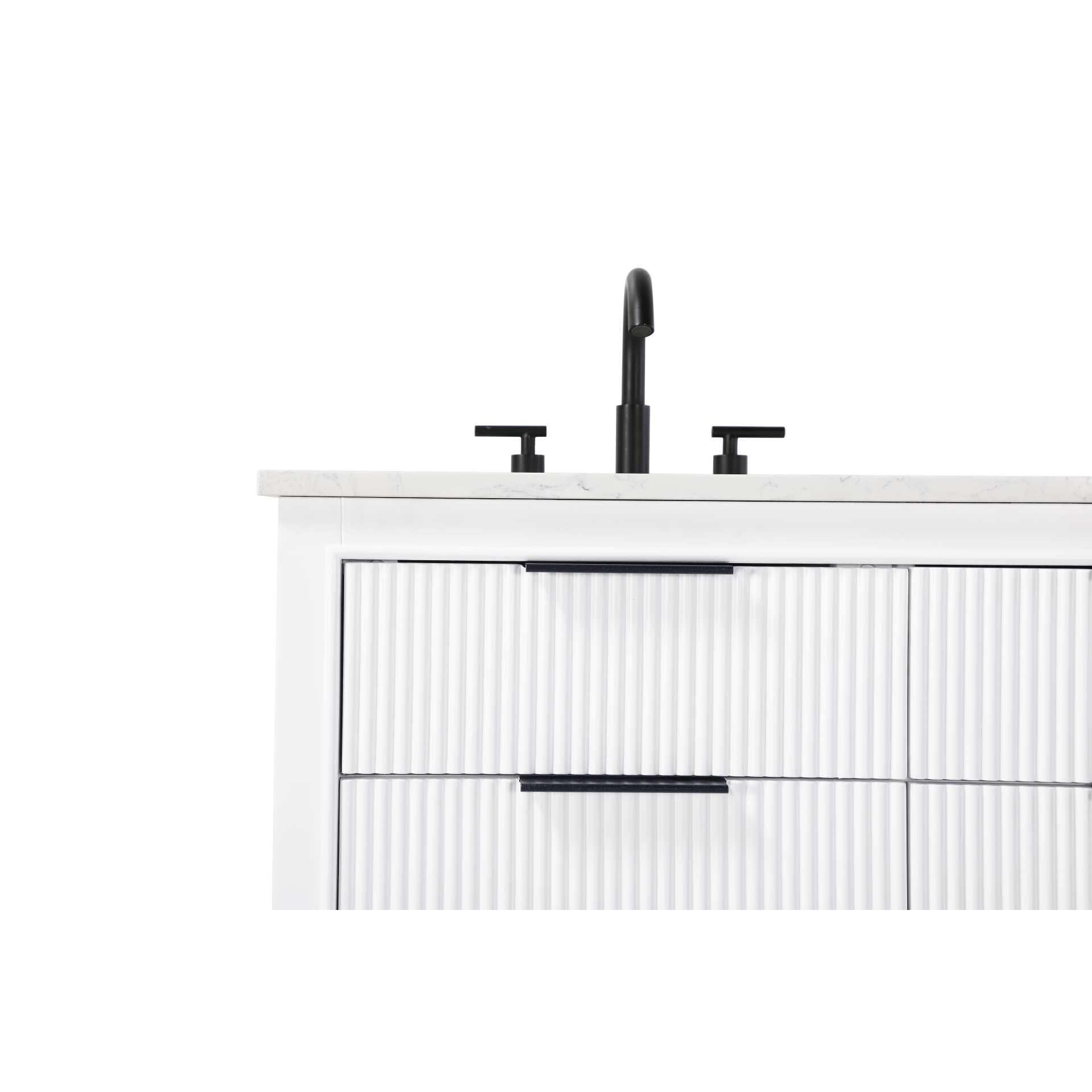 Shown in White finish