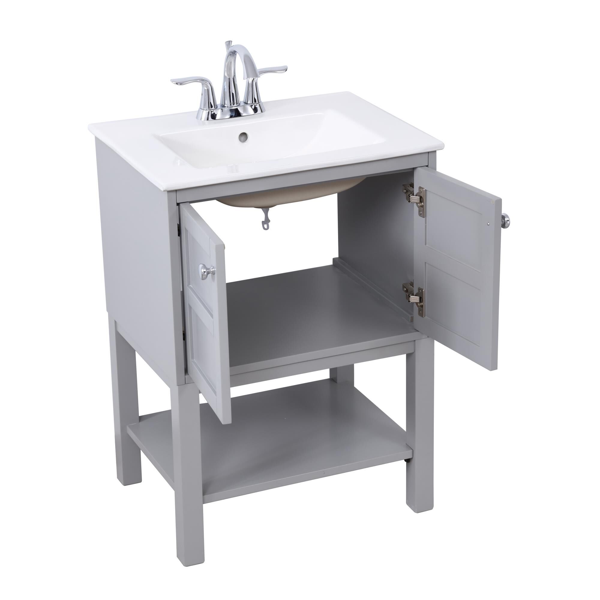 Shown in Grey finish