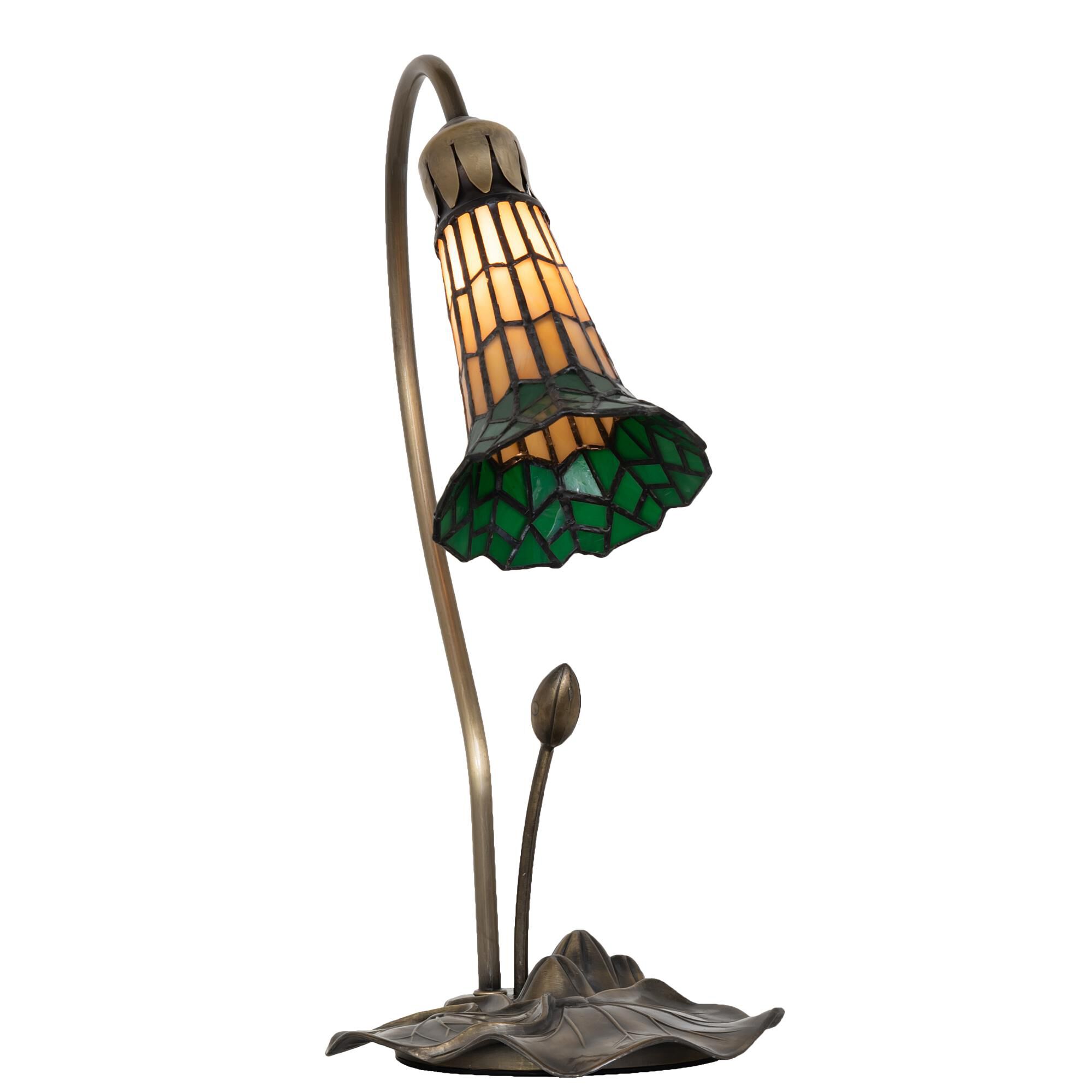 Shown in Antique Copper Finish finish and Amber /Acrylic;Green glass