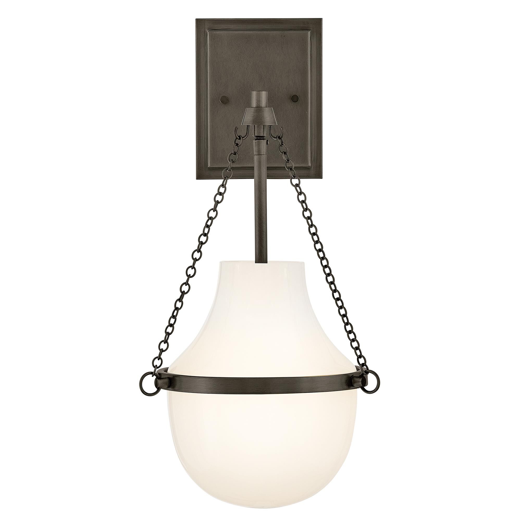 Shown in Black Oxide finish and Cased Opal glass