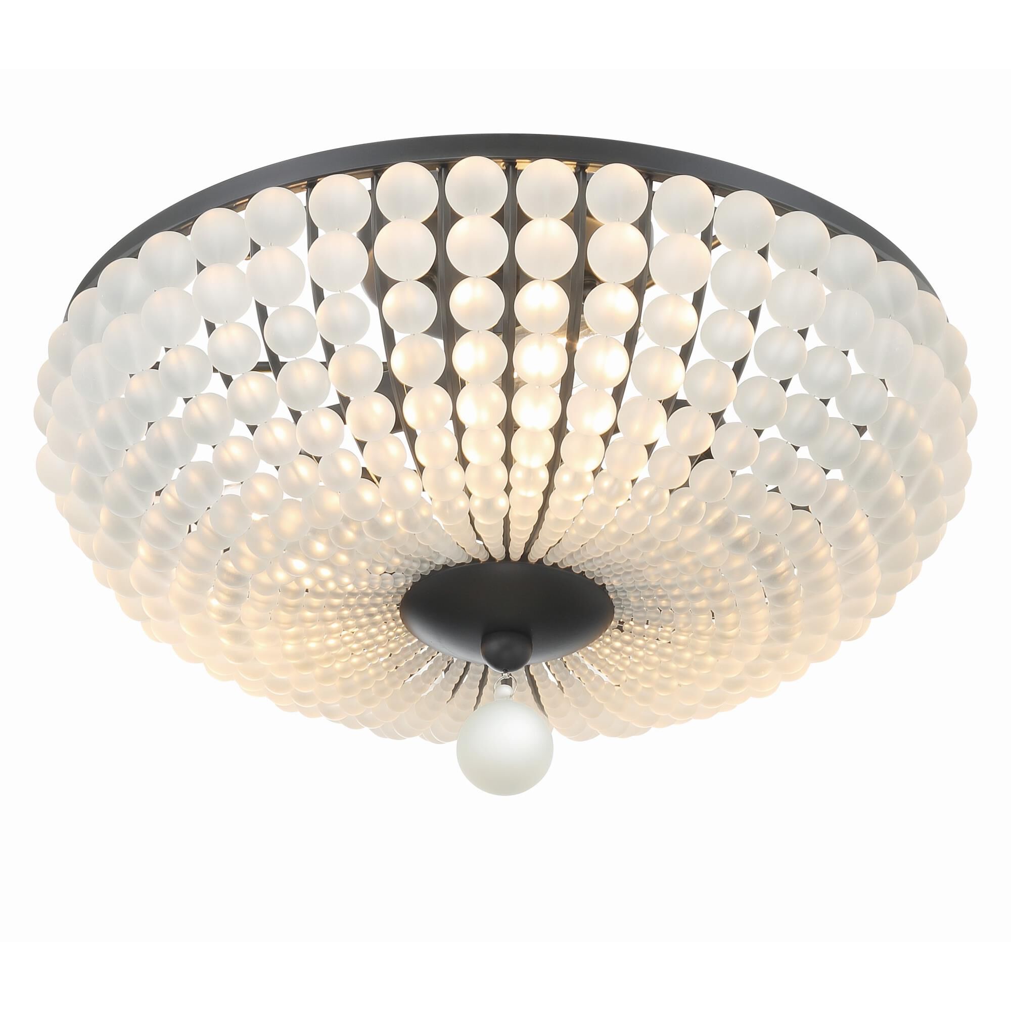 Bella 15 Inch 3 Light Semi Flush Mount by Crystorama
