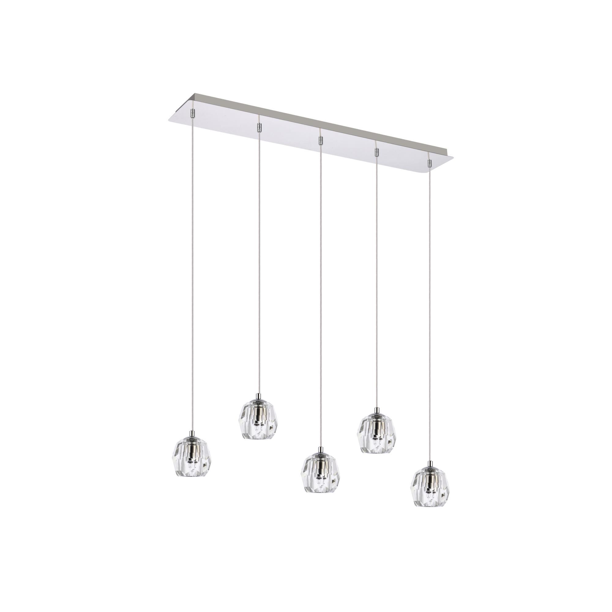 Shown in Chrome finish and Clear Royal Cut crystal