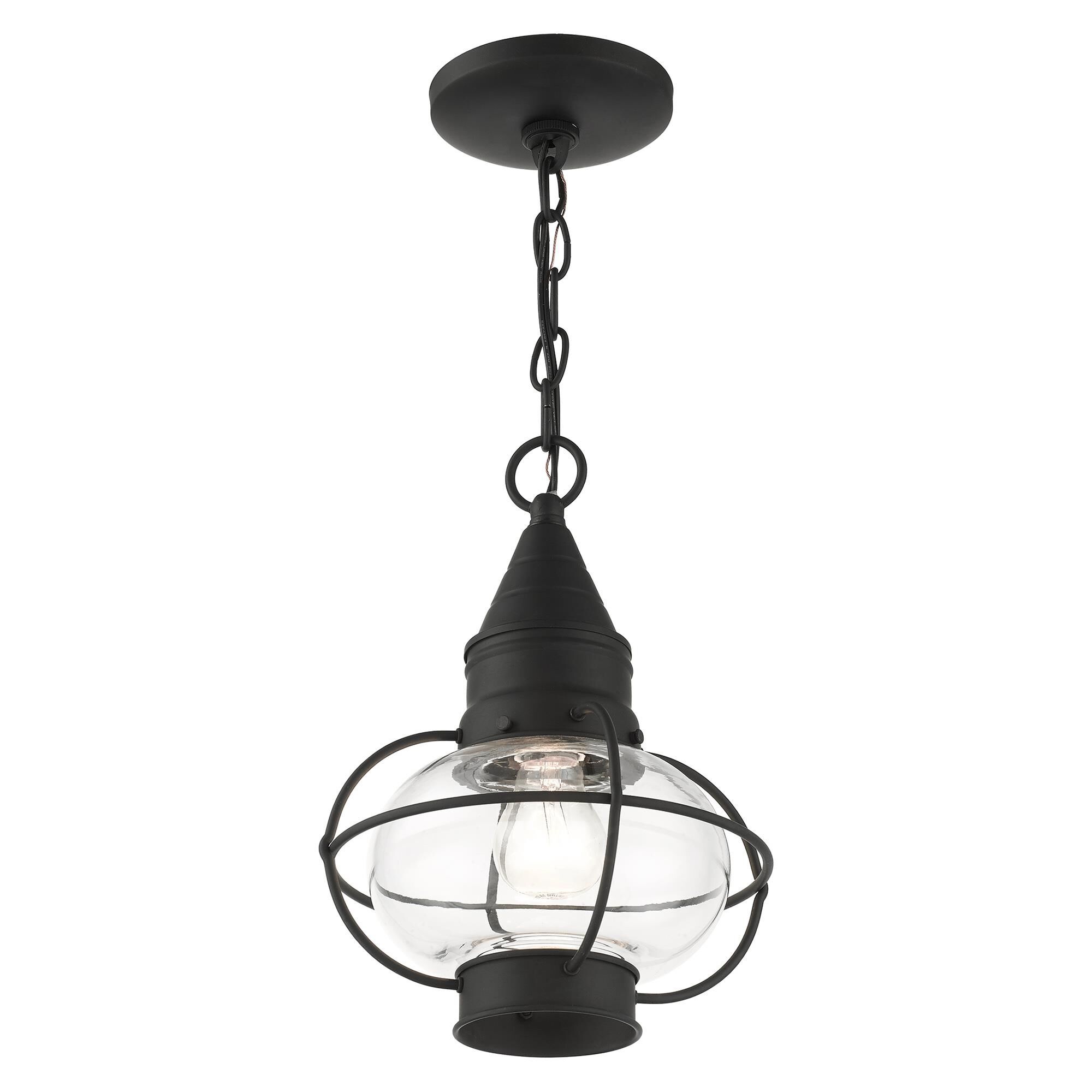 Livex Lighting Newburyport 11 Inch Tall Outdoor Hanging Lantern