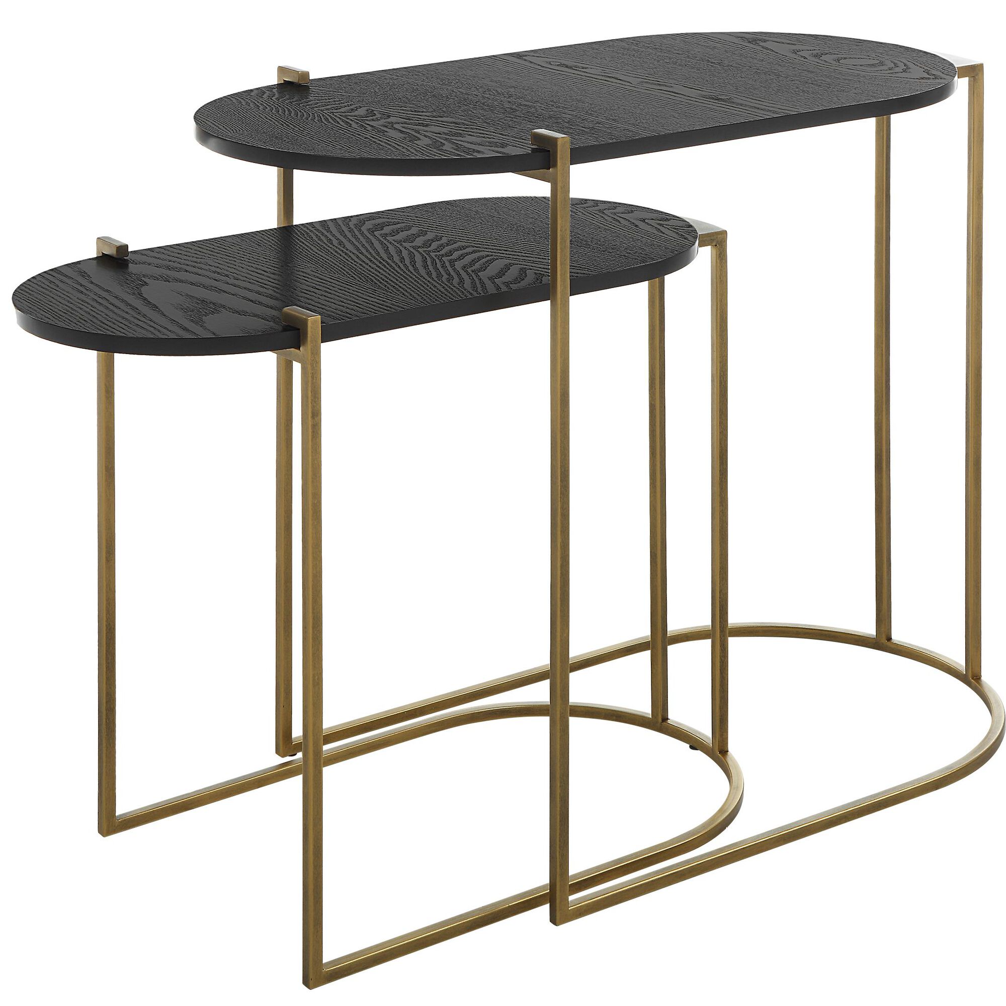 Shown in Antique Brass with Ebony finish