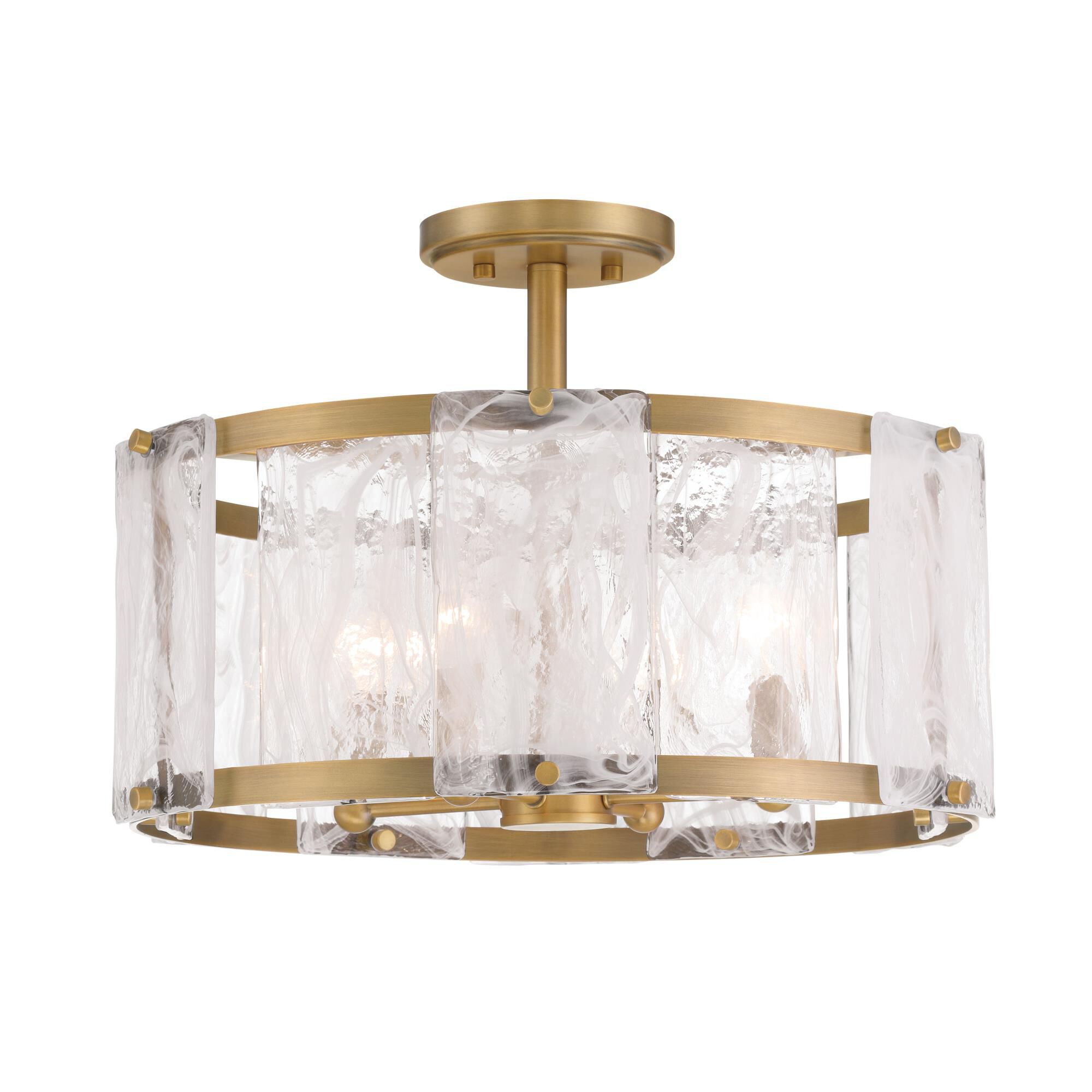 Veil 18 Inch Semi Flush Mount by Minka Lavery