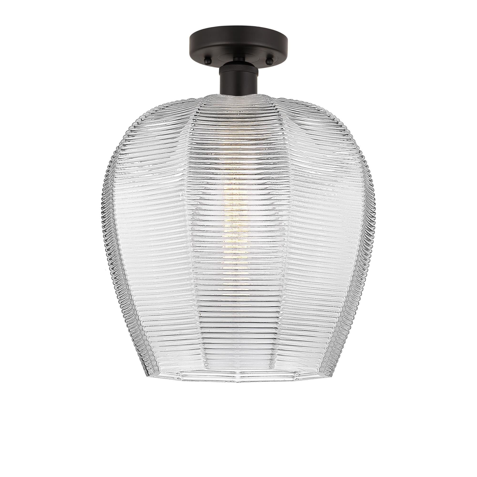 Shown in Oil Rubbed Bronze, Clear finish and Clear glass and Clear Glass shade