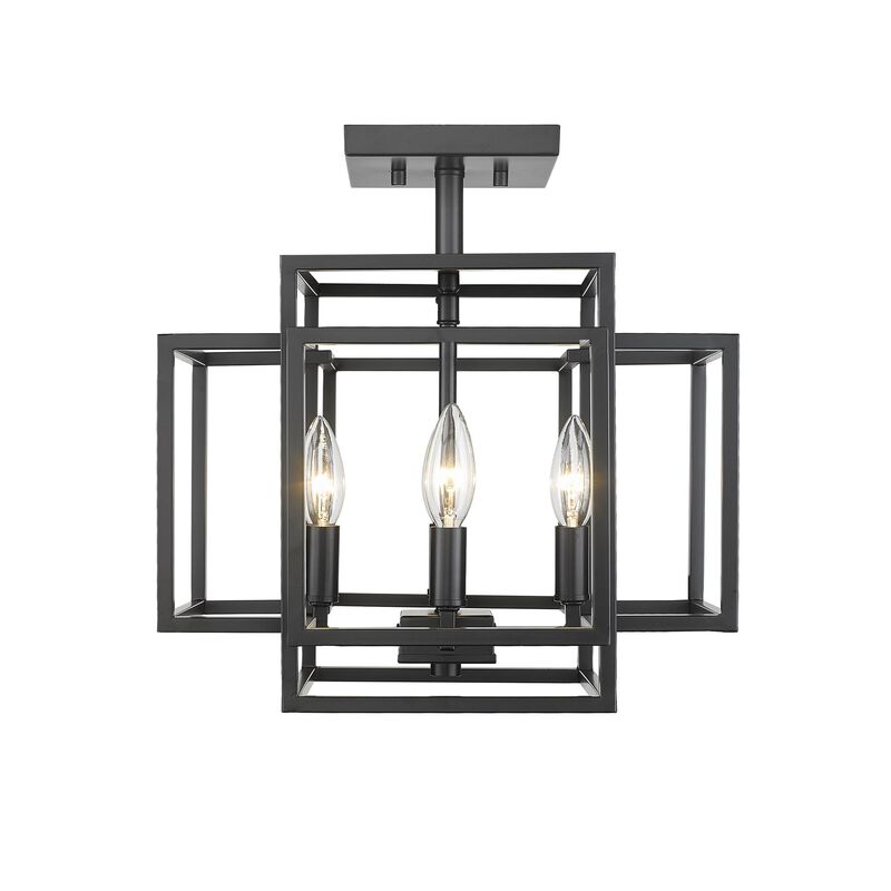 Titania 14 Inch 4 Light Semi Flush Mount by Z-Lite