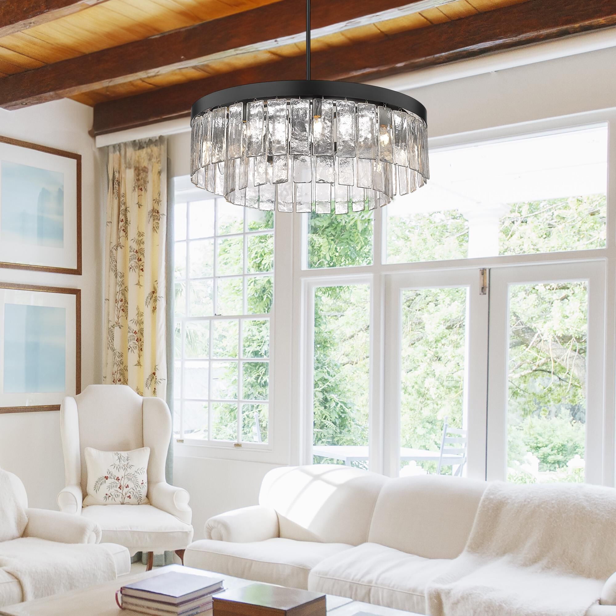 Ciara 27 Inch Chandelier by Golden Lighting