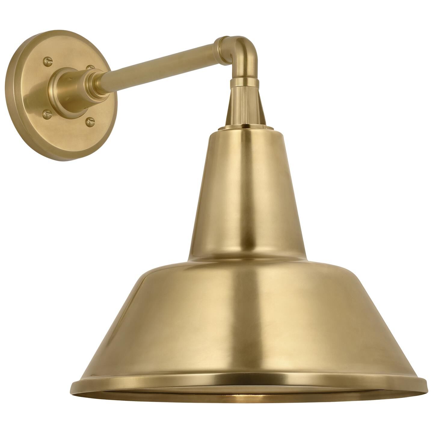 Shown in Hand-Rubbed Antique Brass finish and Hand-Rubbed Antique Brass Bowers shade