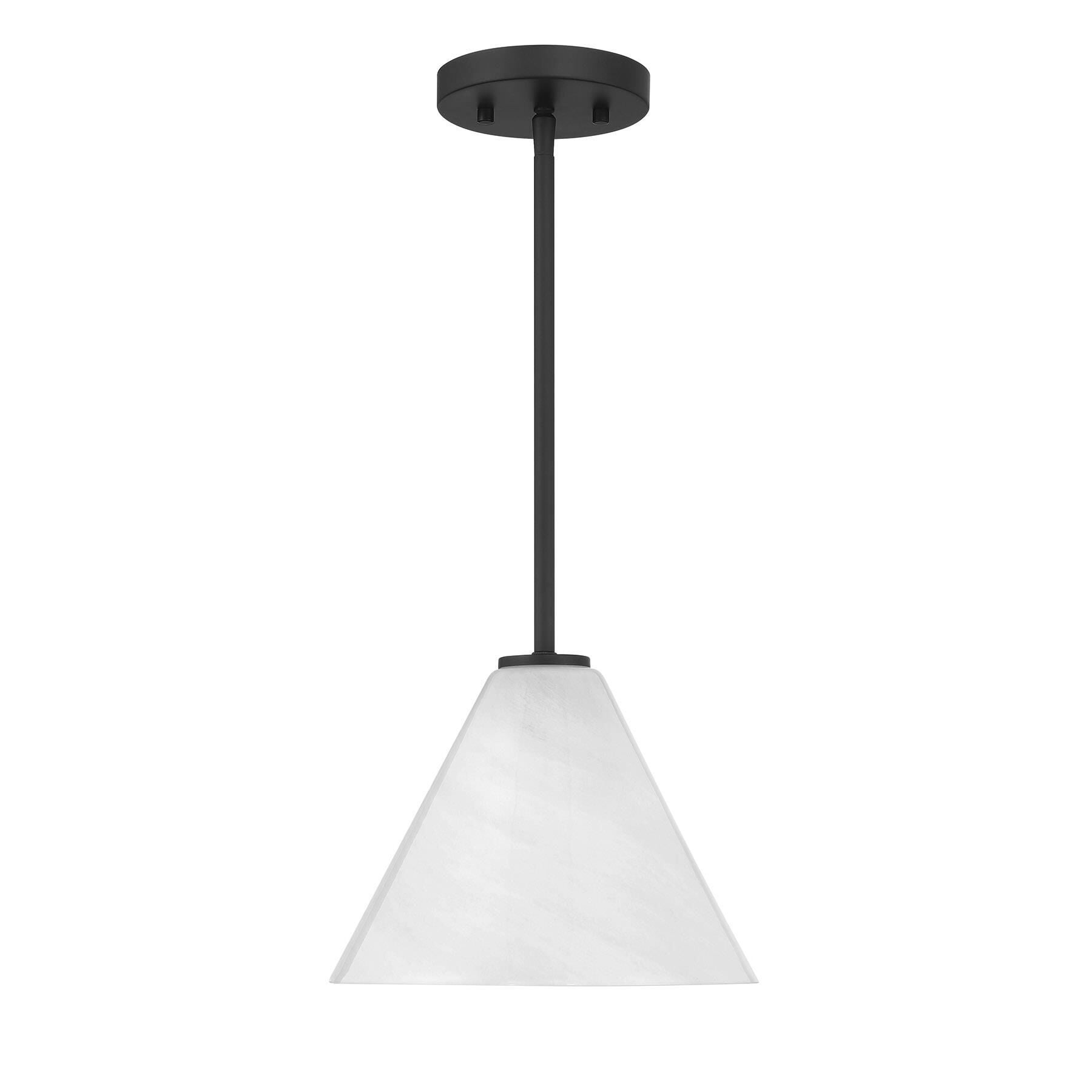 Shown in Matte Black finish and Strie shade