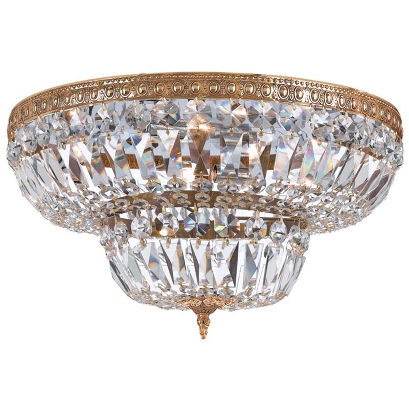 Ceiling Mount 30 Inch 8 Light Semi Flush Mount by Crystorama