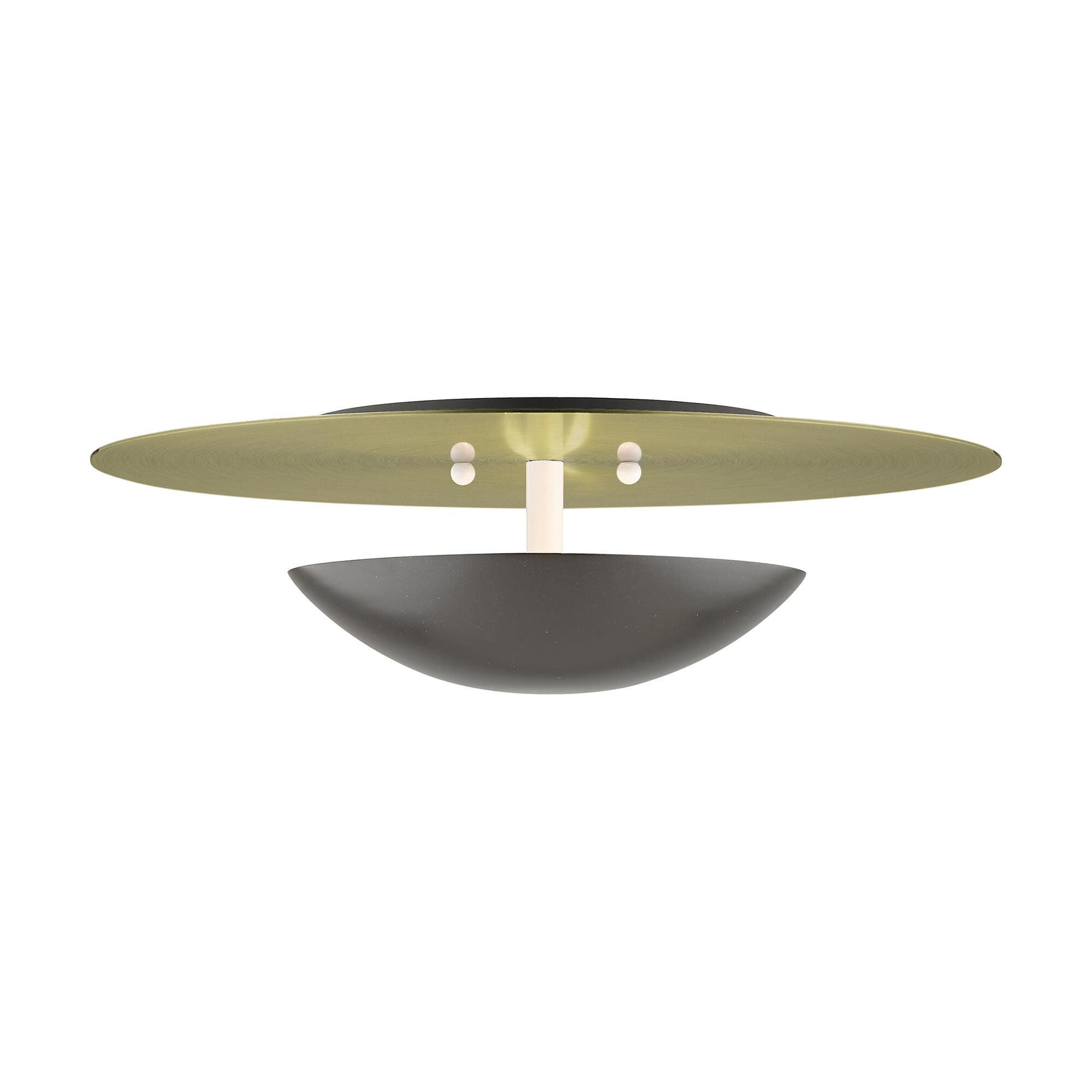 Ventura 15 Inch 2 Light Semi Flush Mount by Livex Lighting