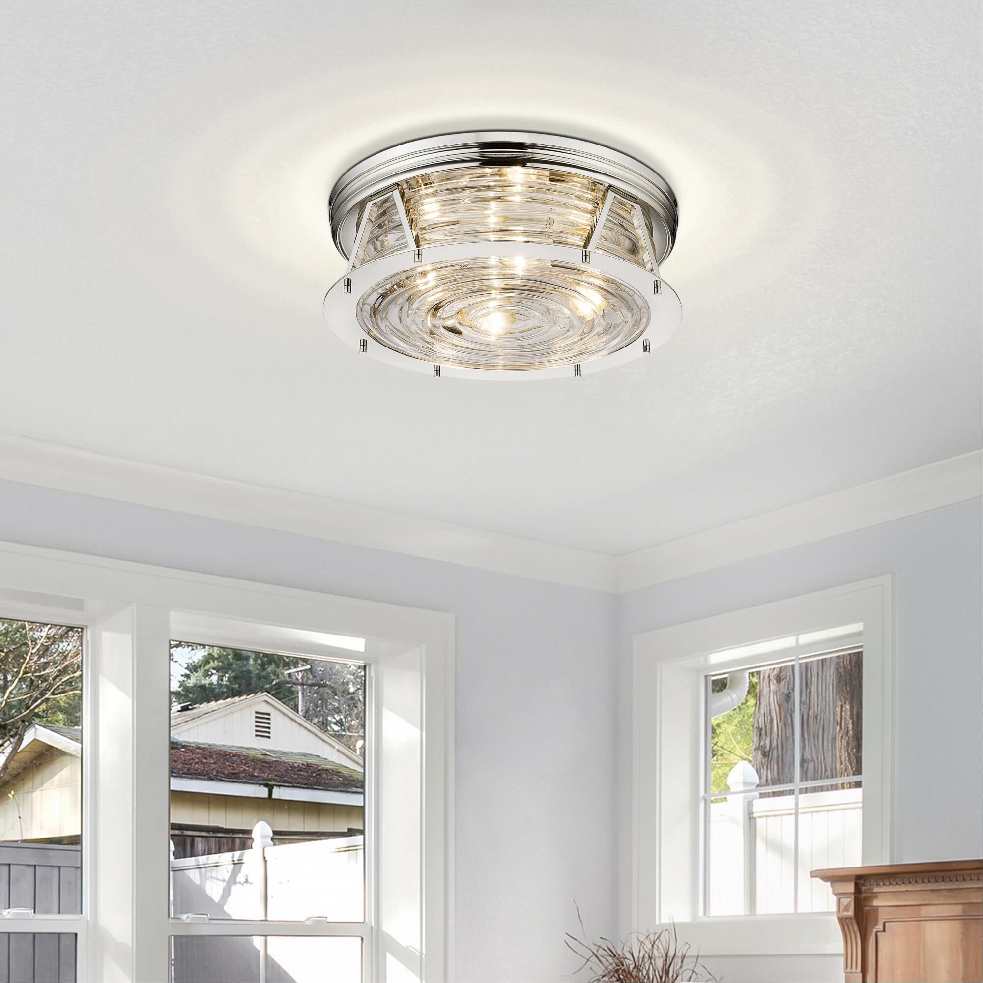 Cape Harbor 20 Inch 4 Light Flush Mount by Z-Lite
