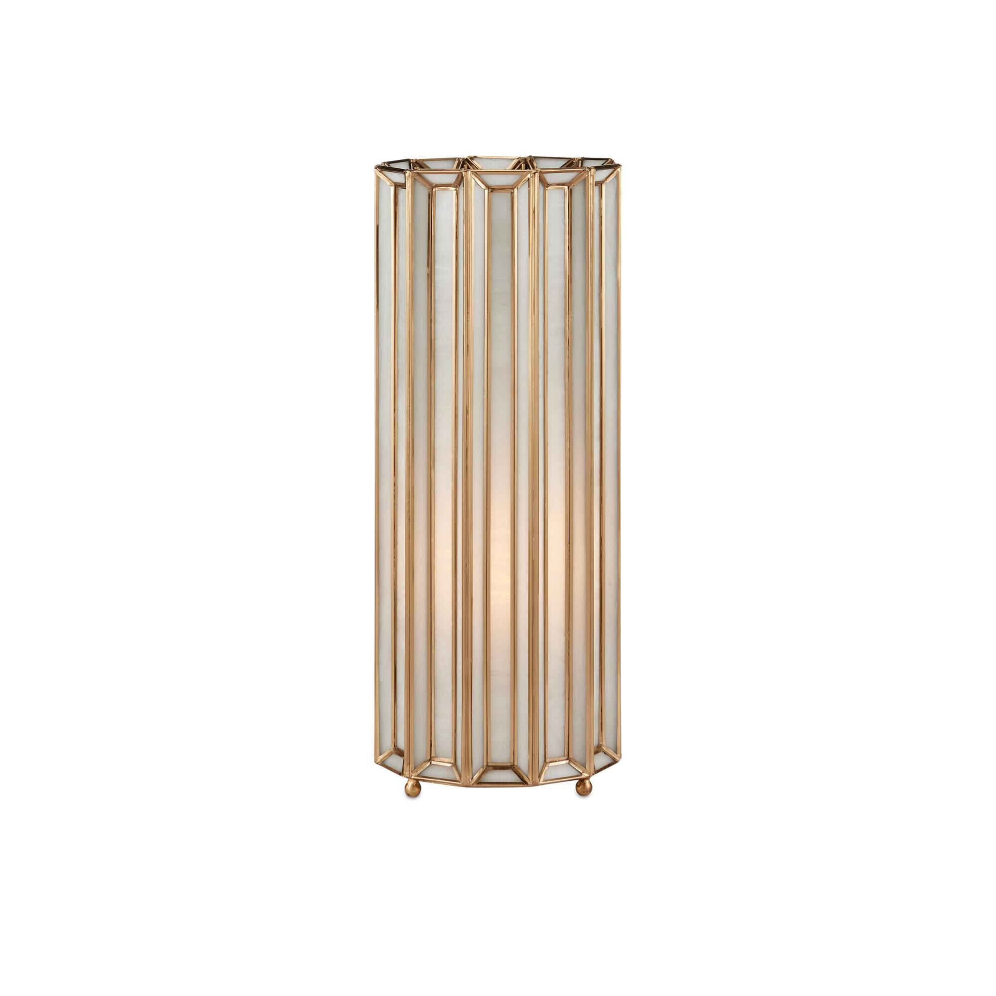 Shown in White and Antique Brass finish