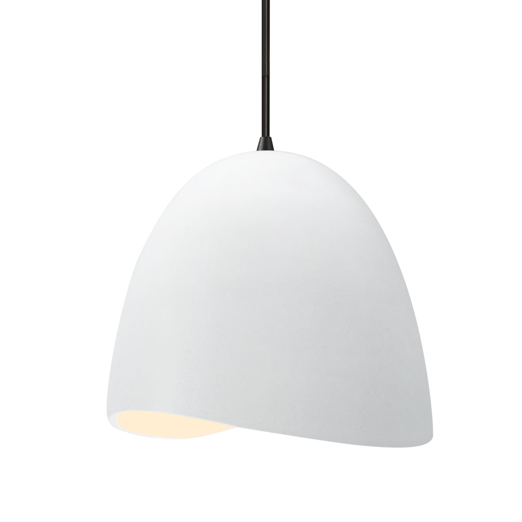 Shown in Matte Black finish and Gloss White shade