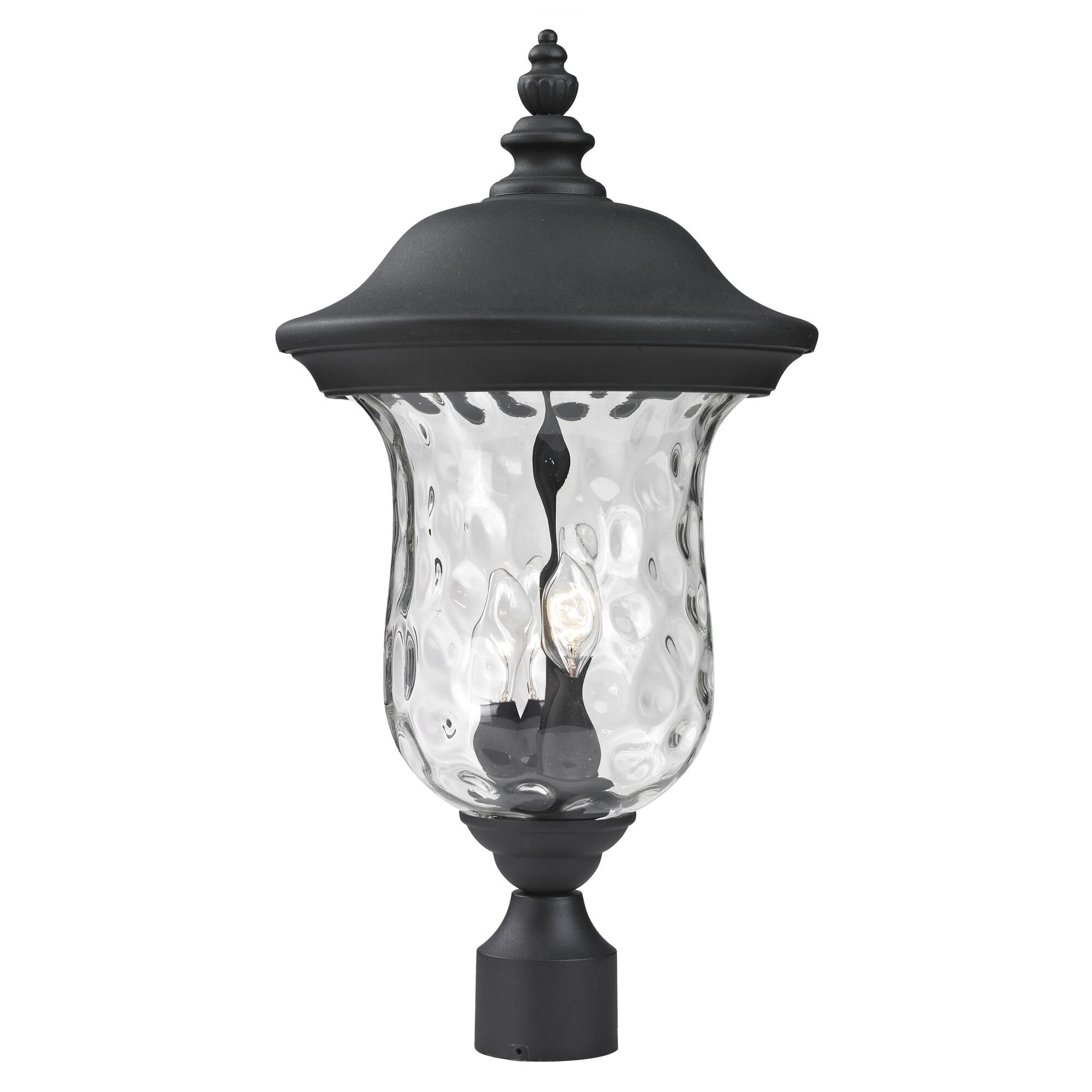 Armstrong 23 Inch Tall 3 Light Outdoor Post Lamp by Z-Lite