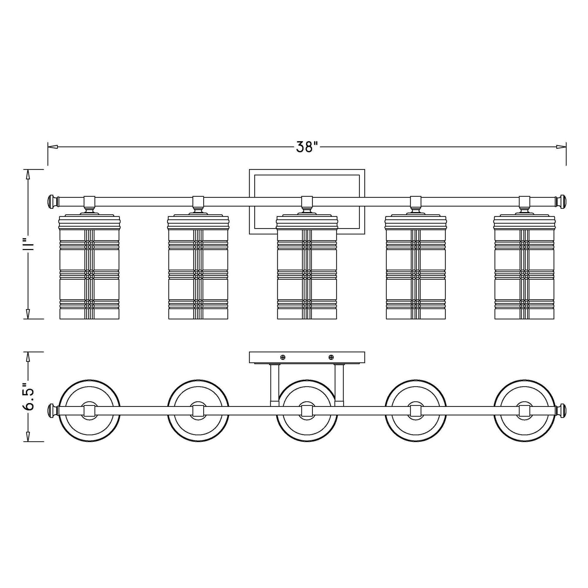 Shown in Polished Nickel finish and Clear glass