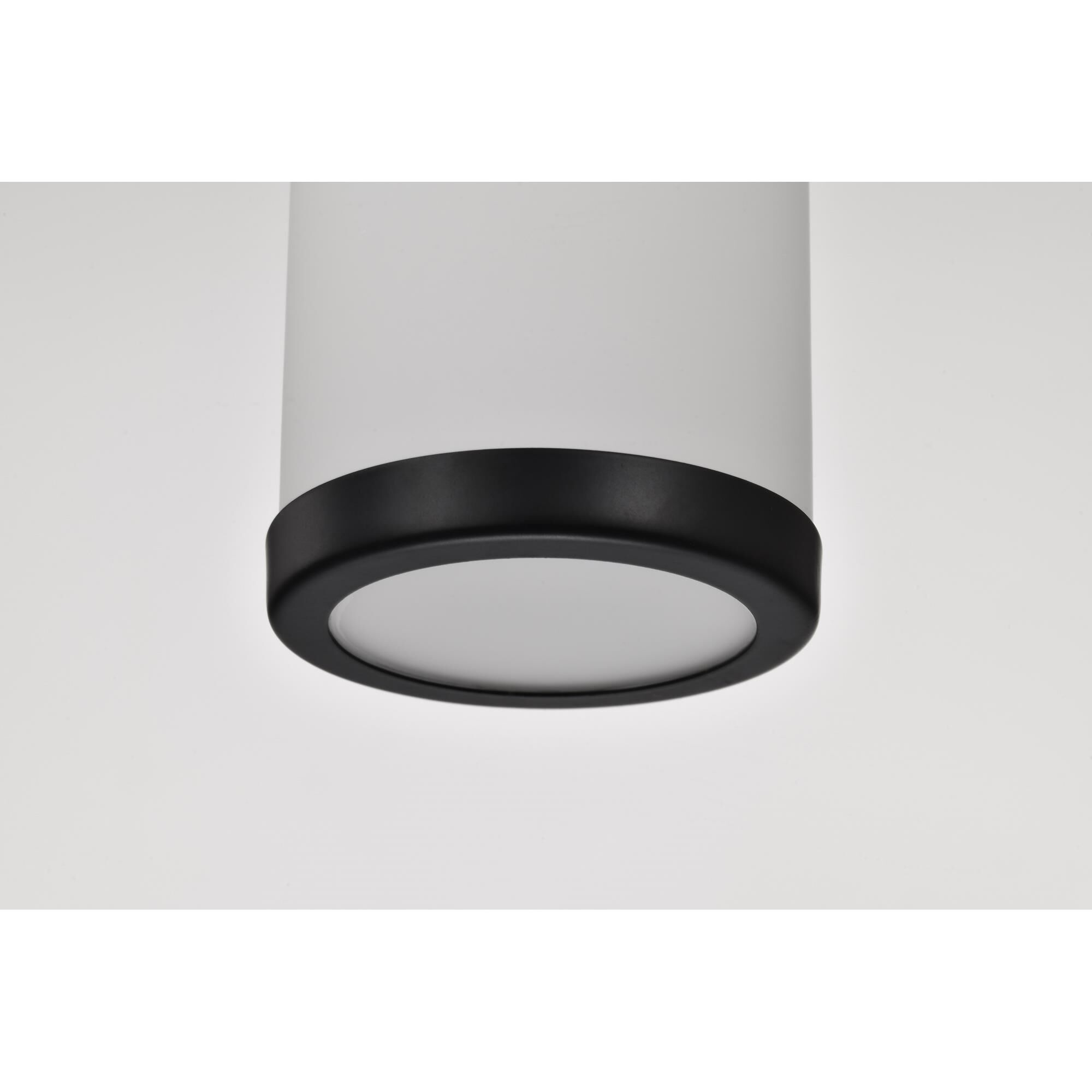 Shown in Matte Black finish and White glass