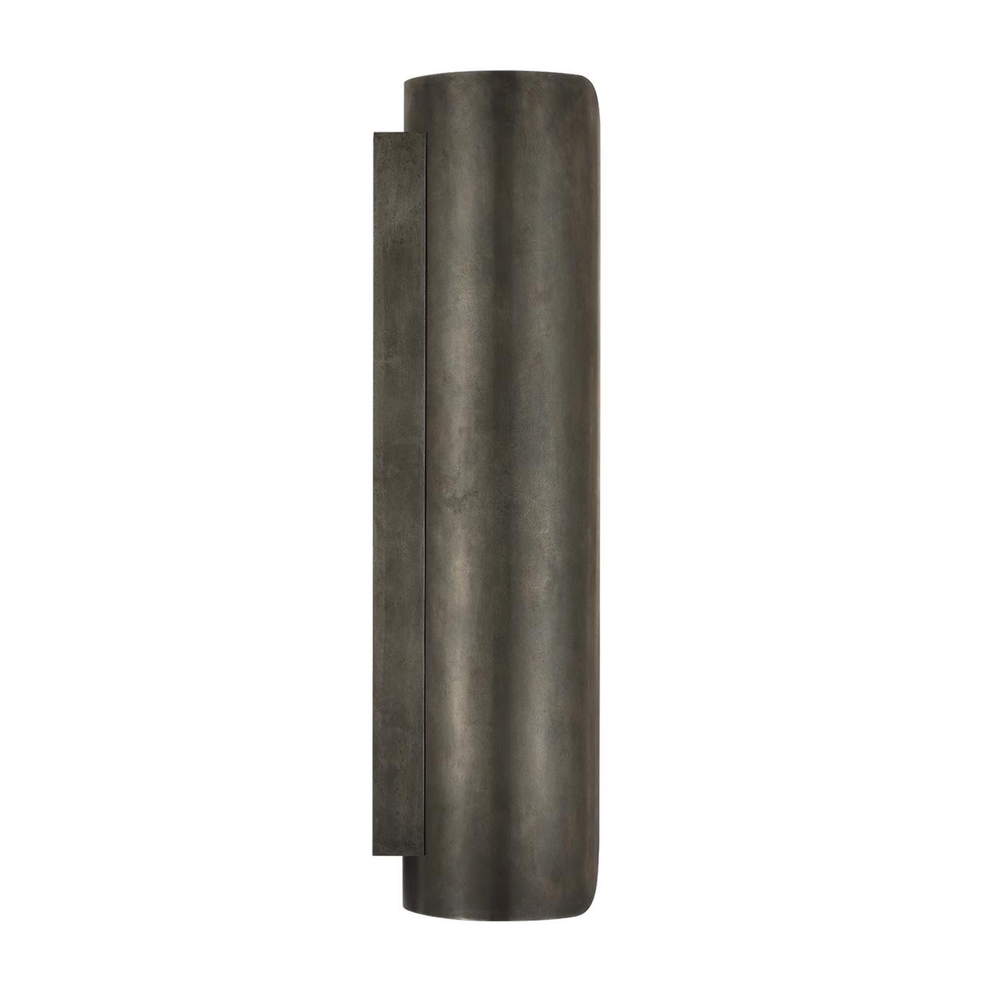 Shown in Mottled Pewter finish and Alabaster shade