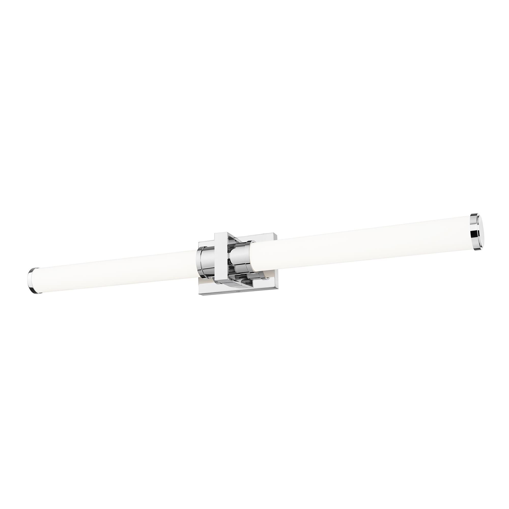 Shown in Chrome finish and Opal White glass and Opal White shade
