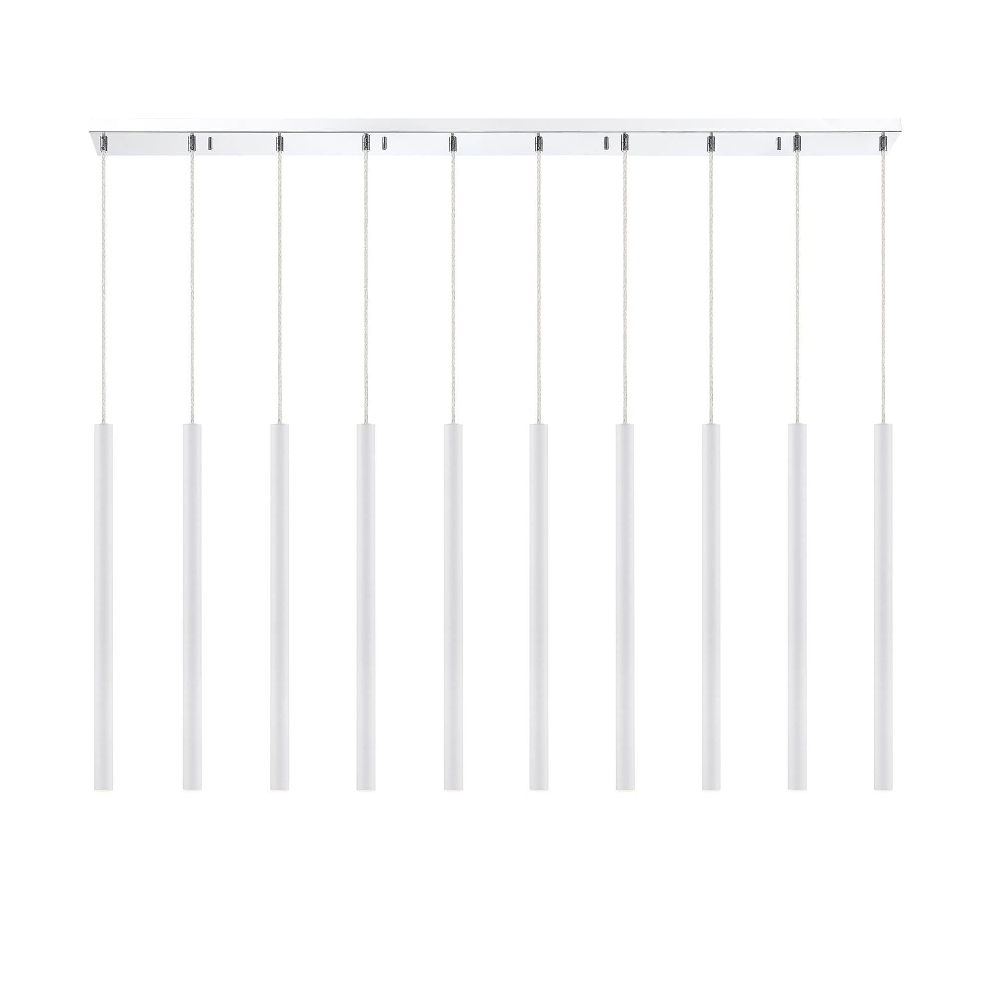 Shown in Chrome finish and Steel glass and Steel shade