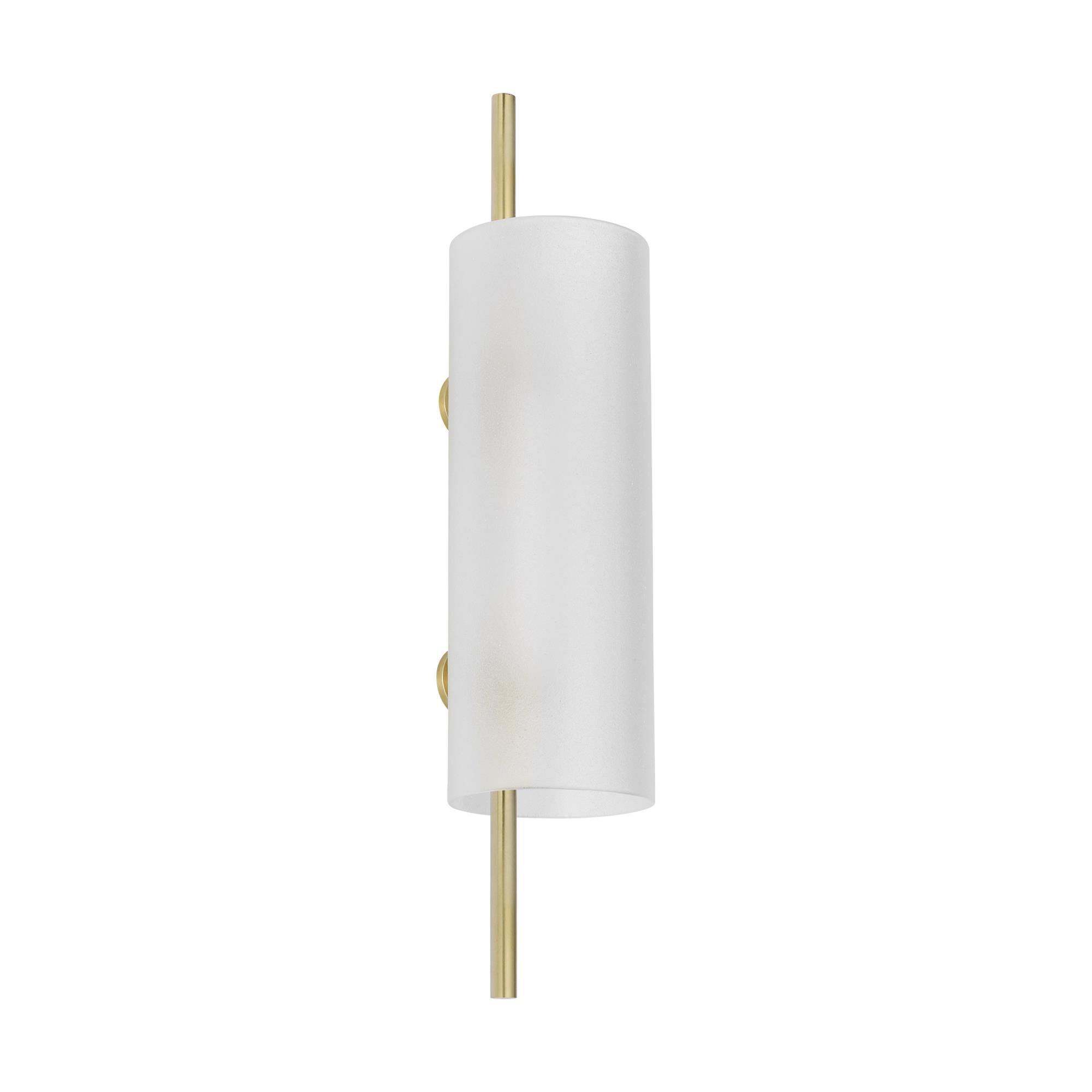 Shown in Hand-Rubbed Antique Brass finish and Etched glass