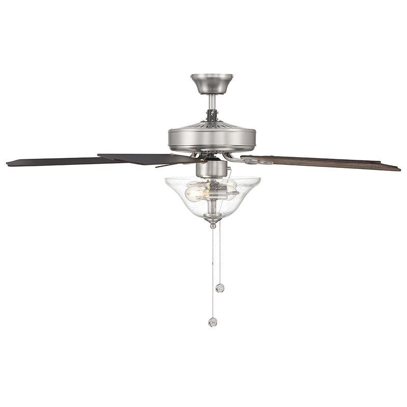 52 Inch Ceiling Fan with Light Kit by Meridian Lighting
